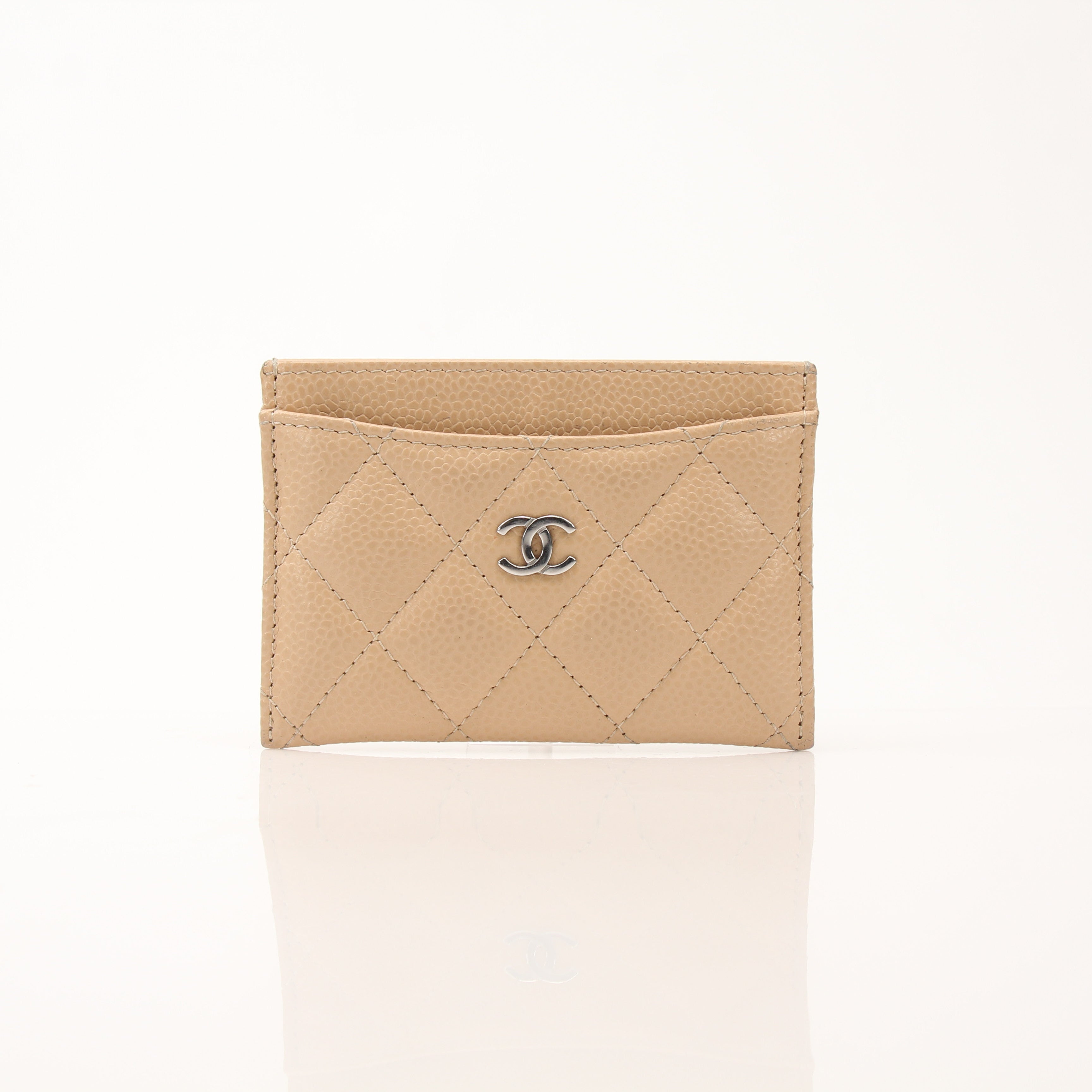 Chanel Quilted Caviar Leather Card Holder