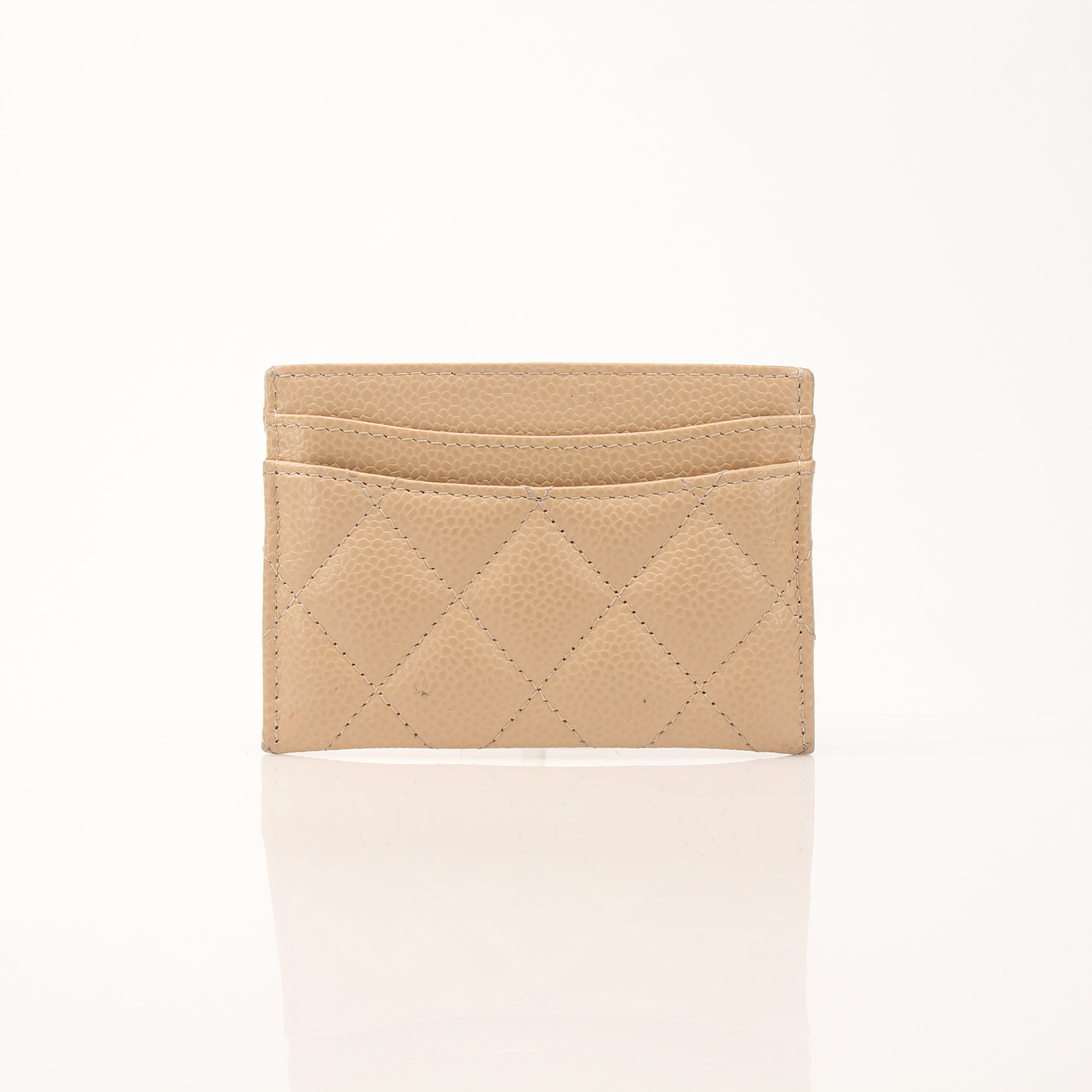Chanel Quilted Caviar Leather Card Holder