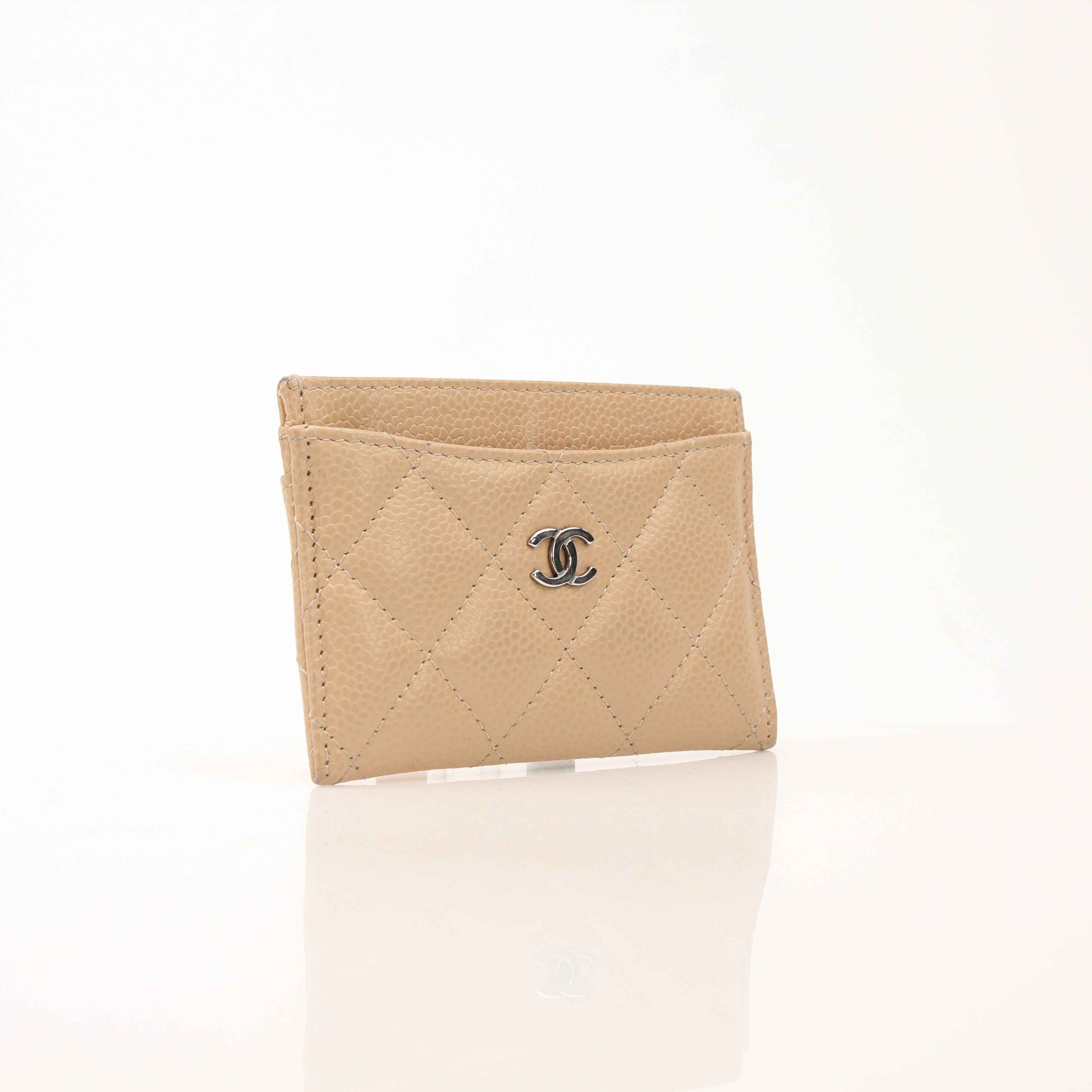 Chanel Quilted Caviar Leather Card Holder