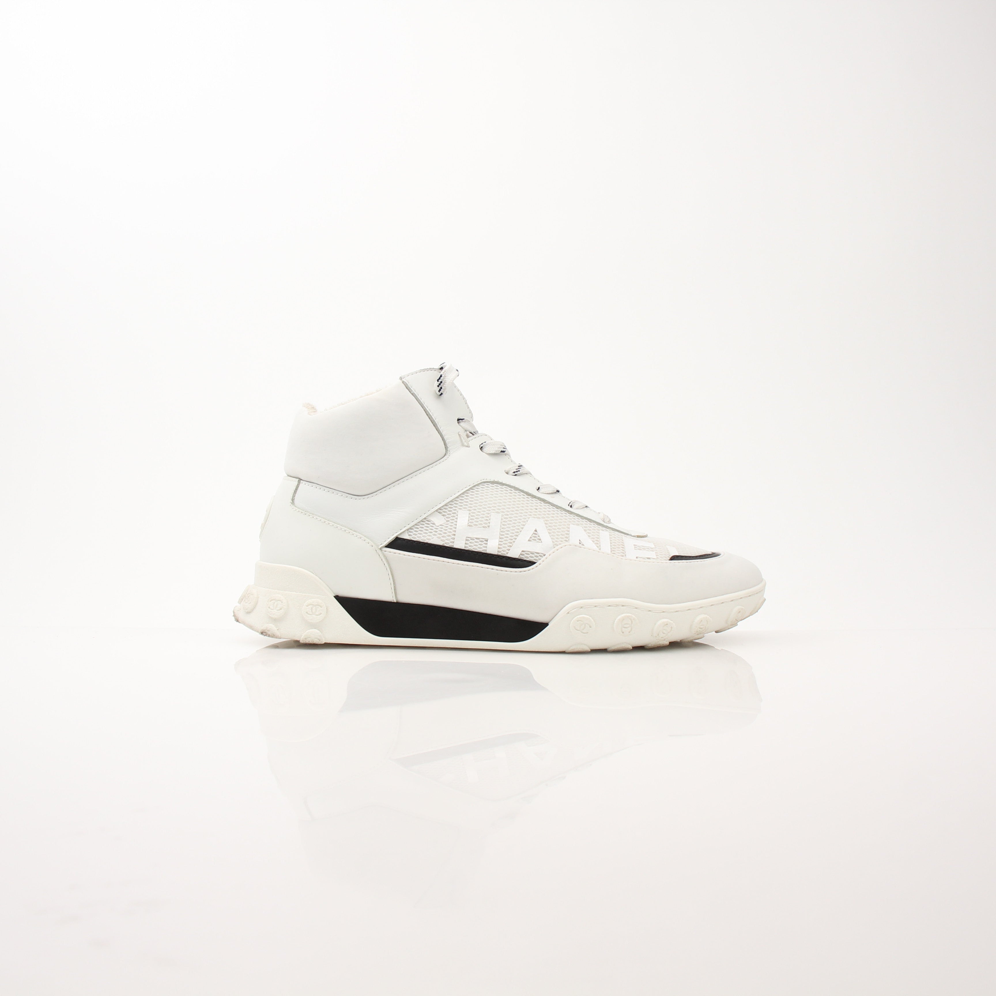 Chanel Women’s CC Logo High Top Sneakers