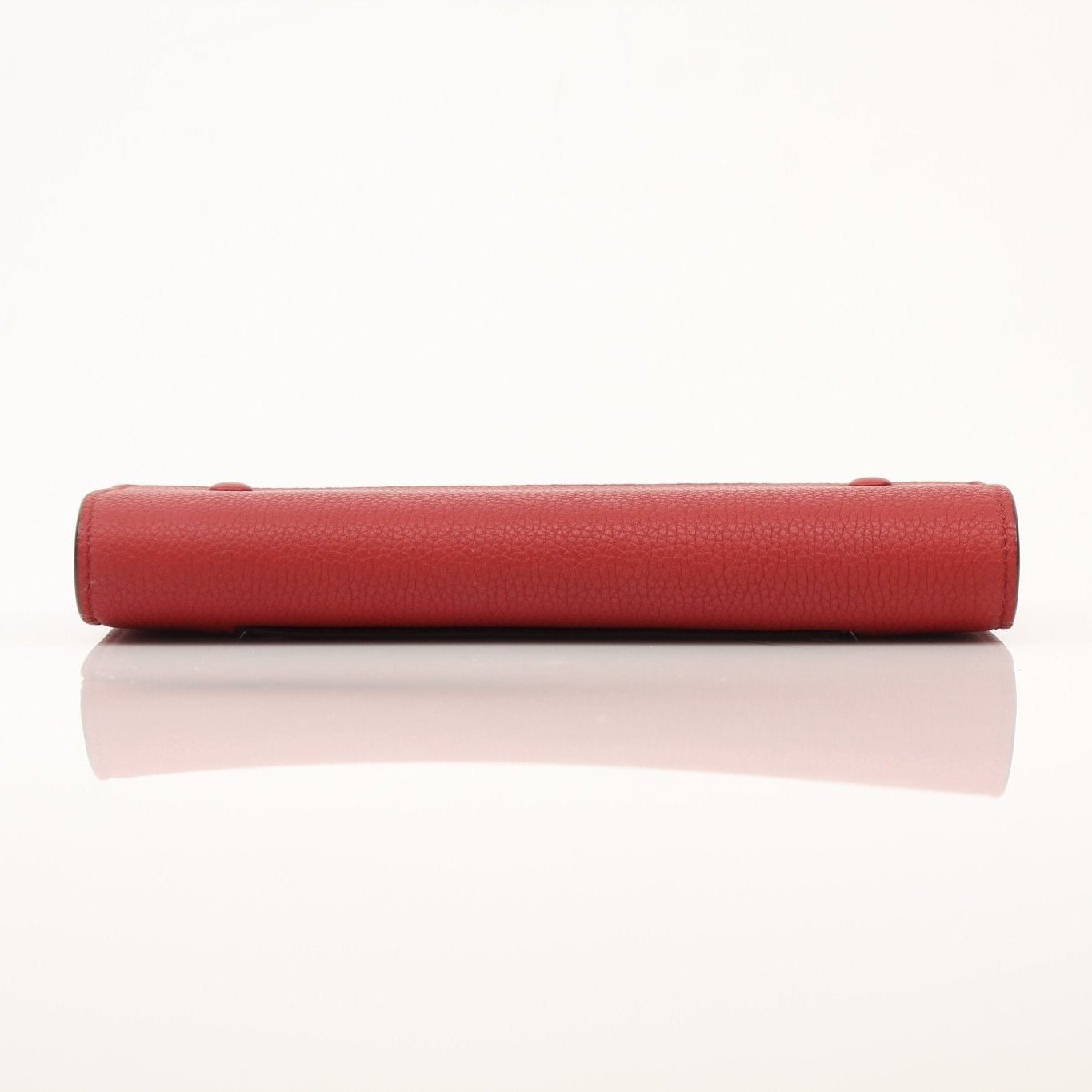 Gold & Beyond Celine Multifunction Flap Wallet showing a sleek brown leather wallet with multiple card slots and a flap closure.