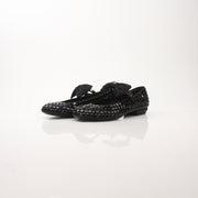 Chanel Women’s Satin Strass Bow Mary Jane Flats