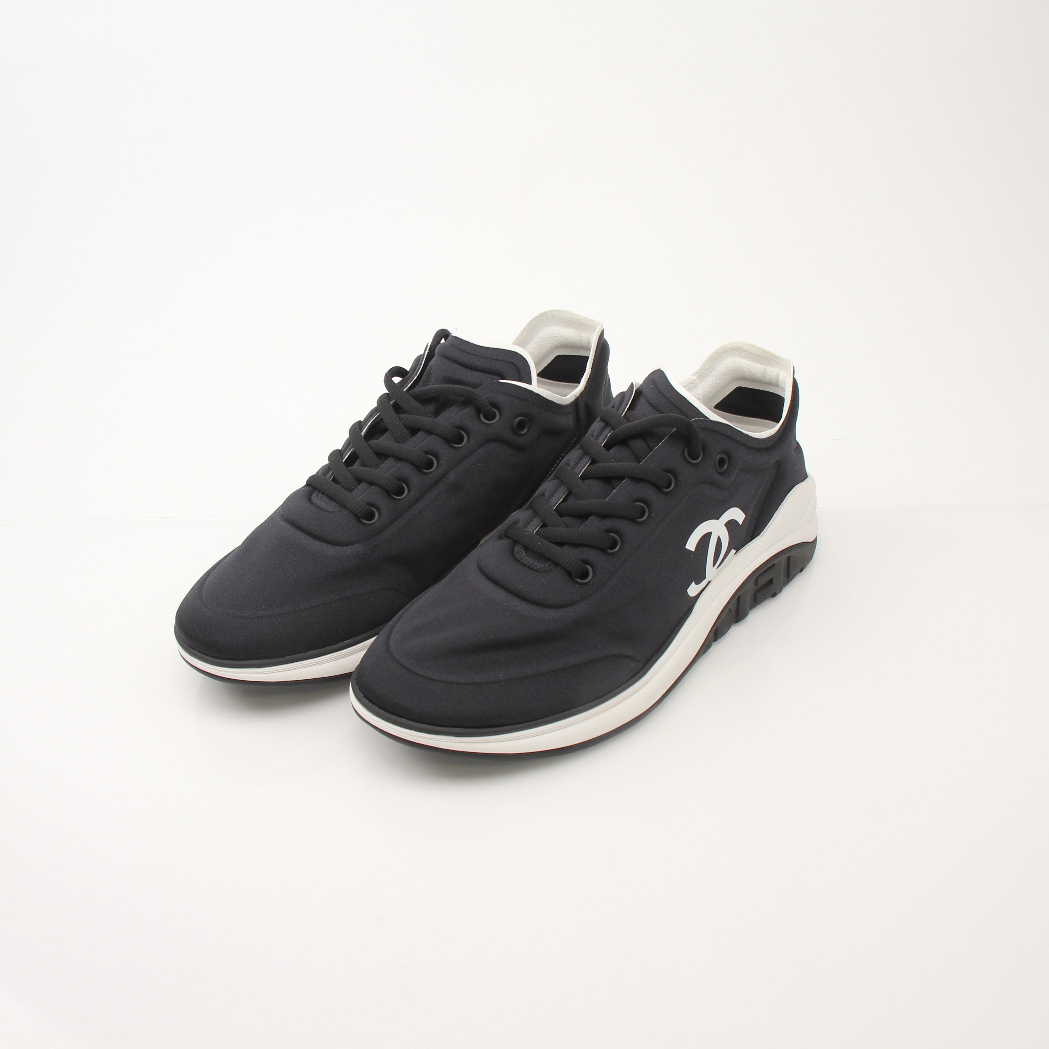 Chanel Men’s Lycra CC Logo Sneakers