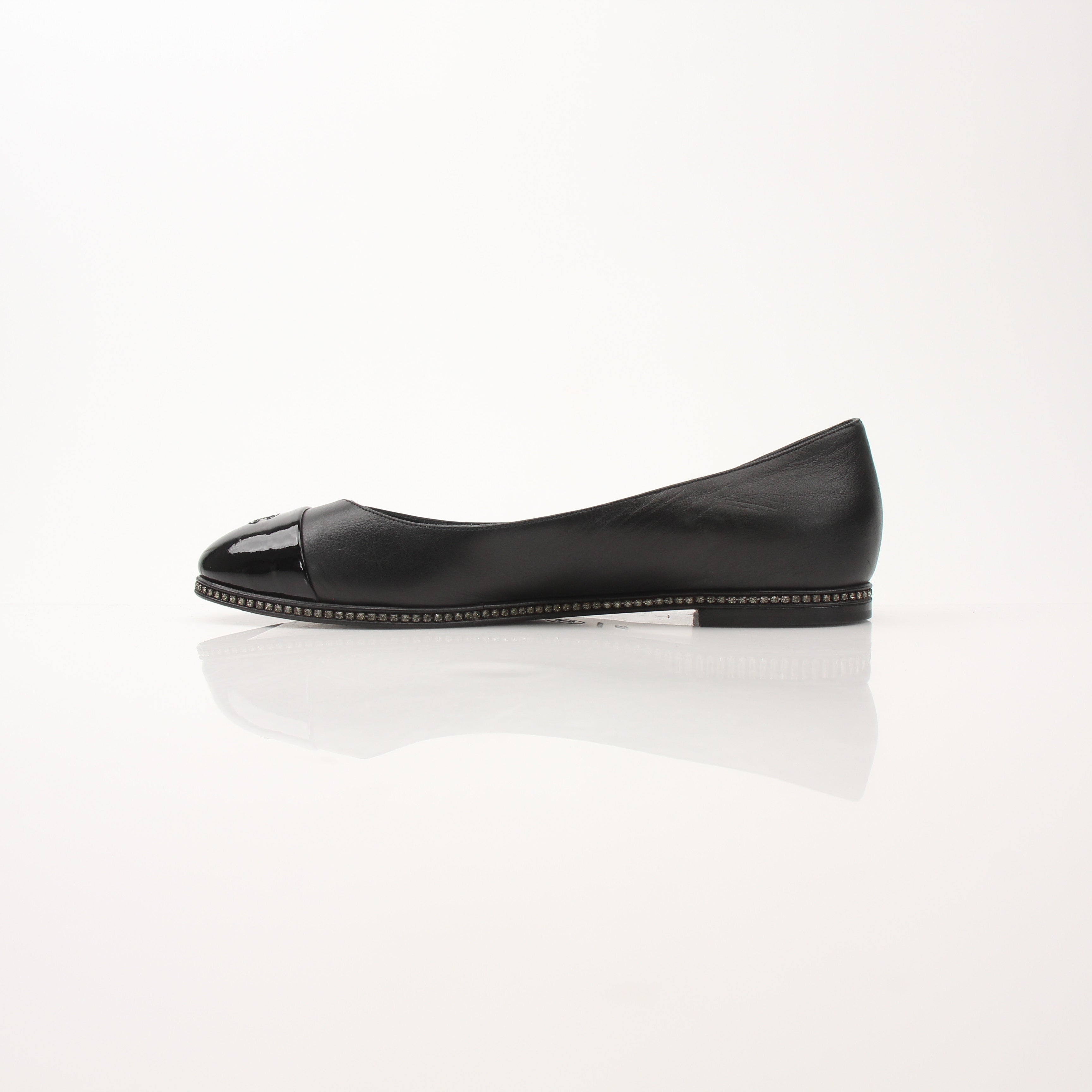 Chanel Women’s Cap Toe Ballerina Flats