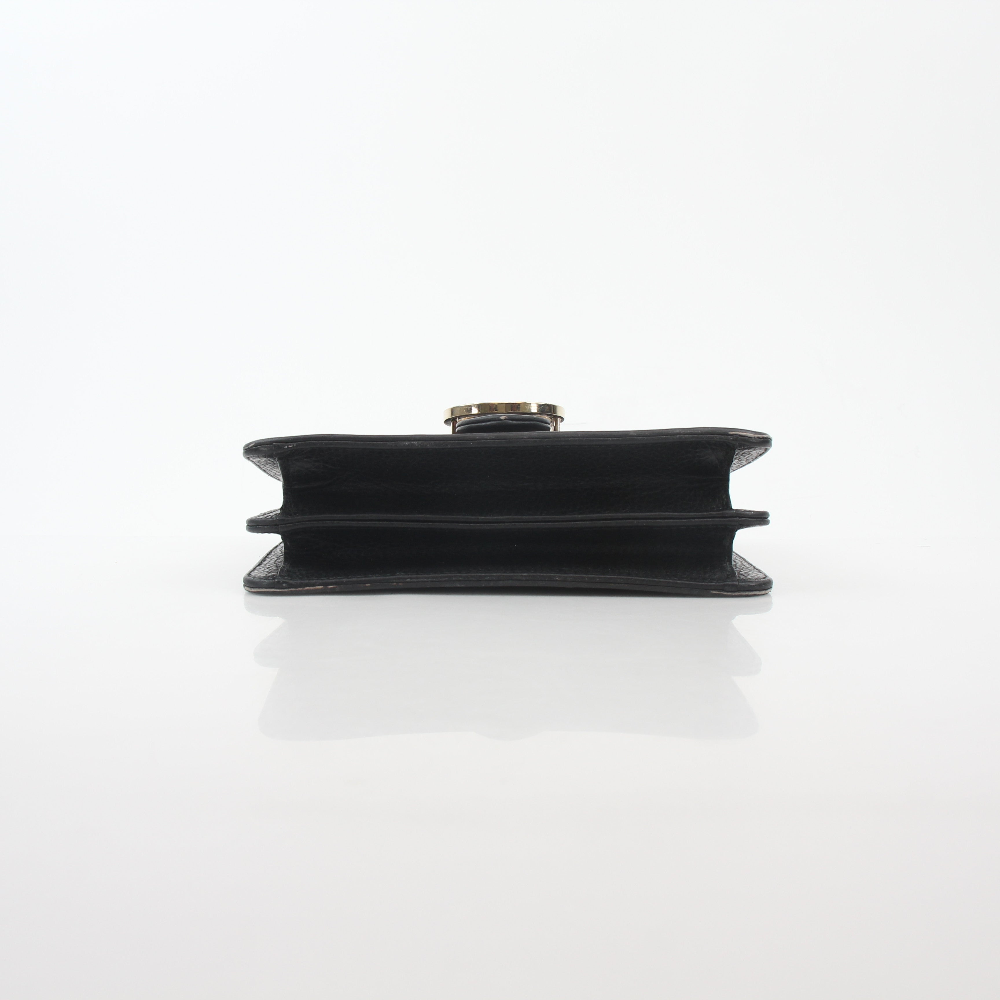 Gucci Black Interlocking G Small Shoulder Bag