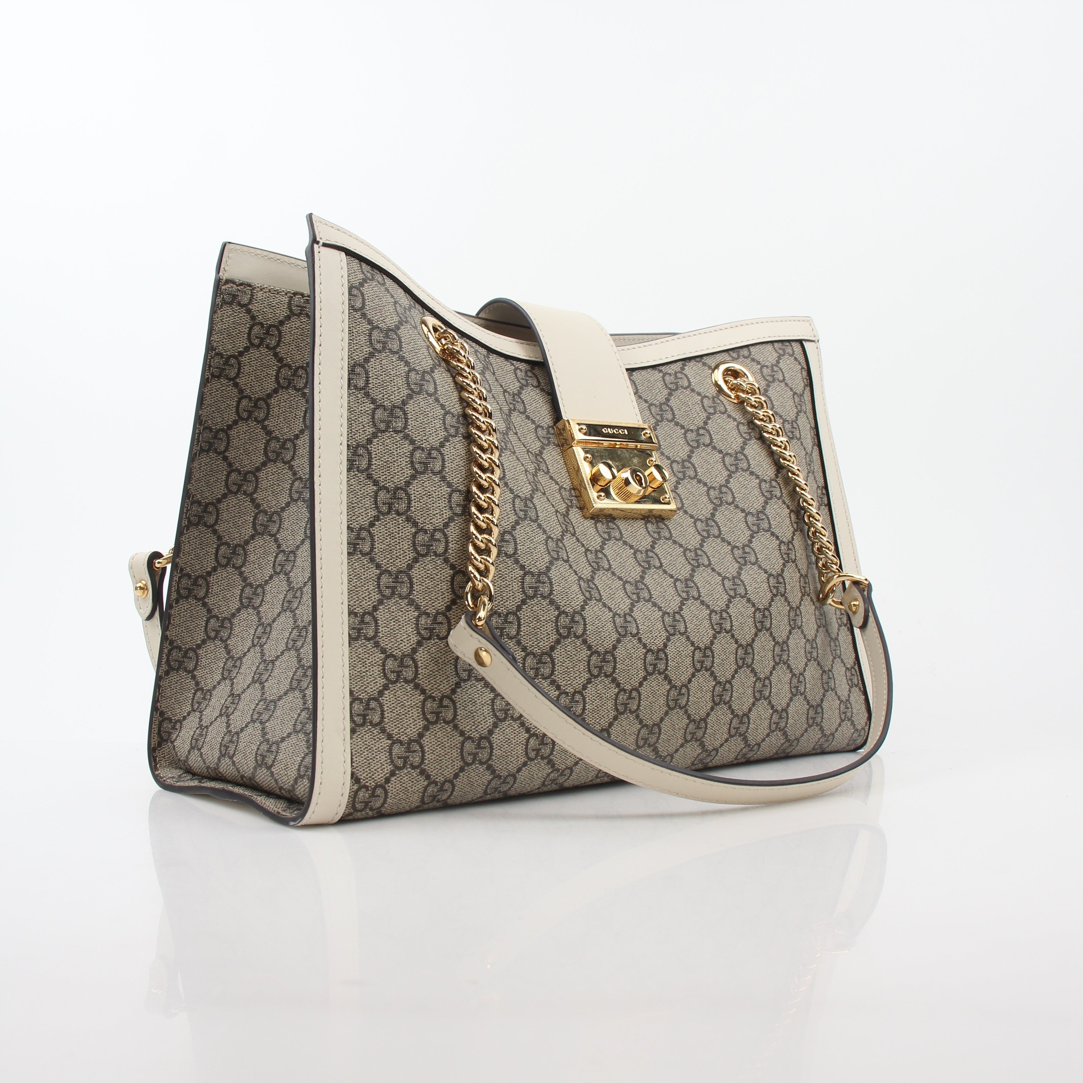 Gucci GG Supreme Padlock Medium Tote Bag