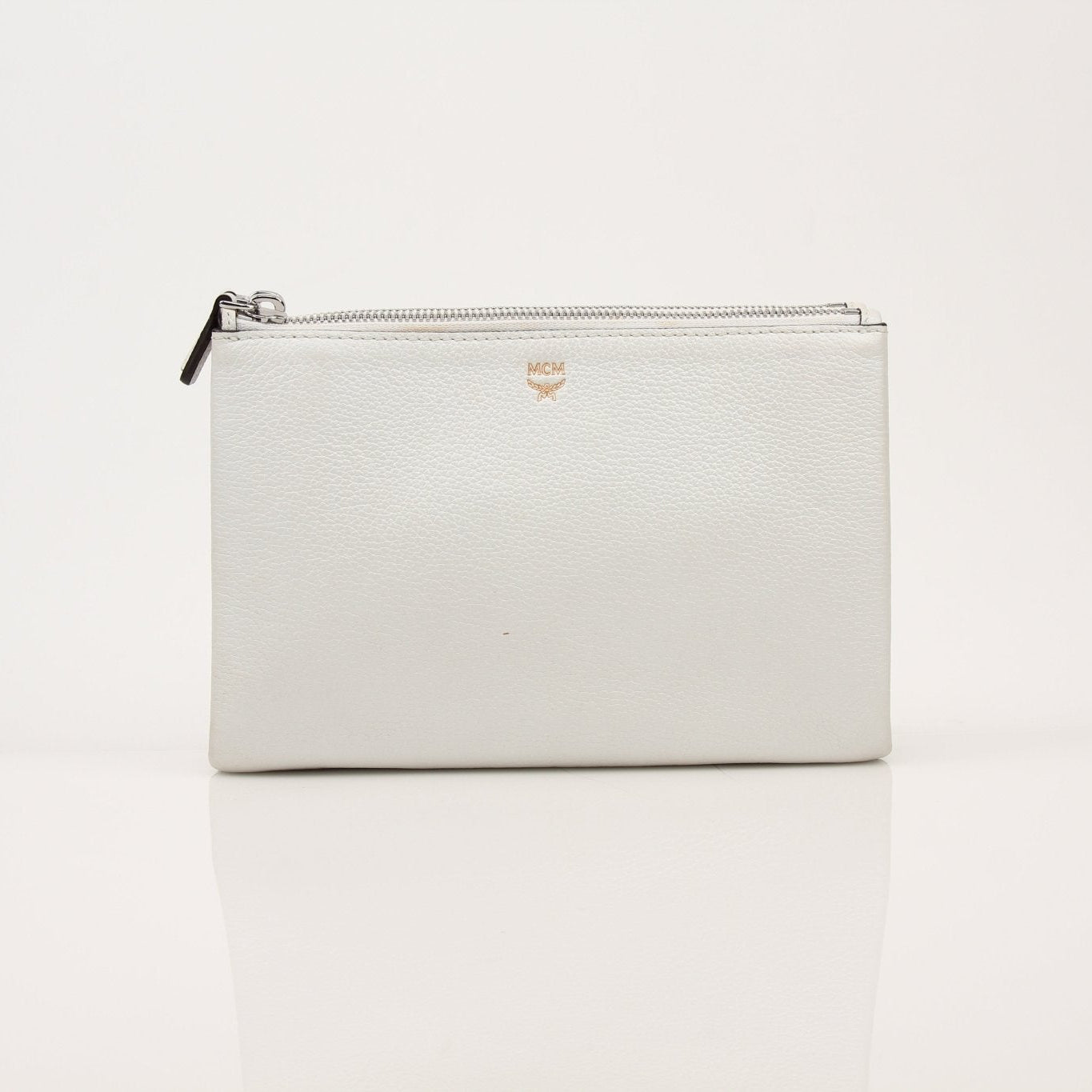 Gold & Beyond MCM Double Pocket Crossbody Bag, stylish handbag with dual front pockets and adjustable strap, black leather finish