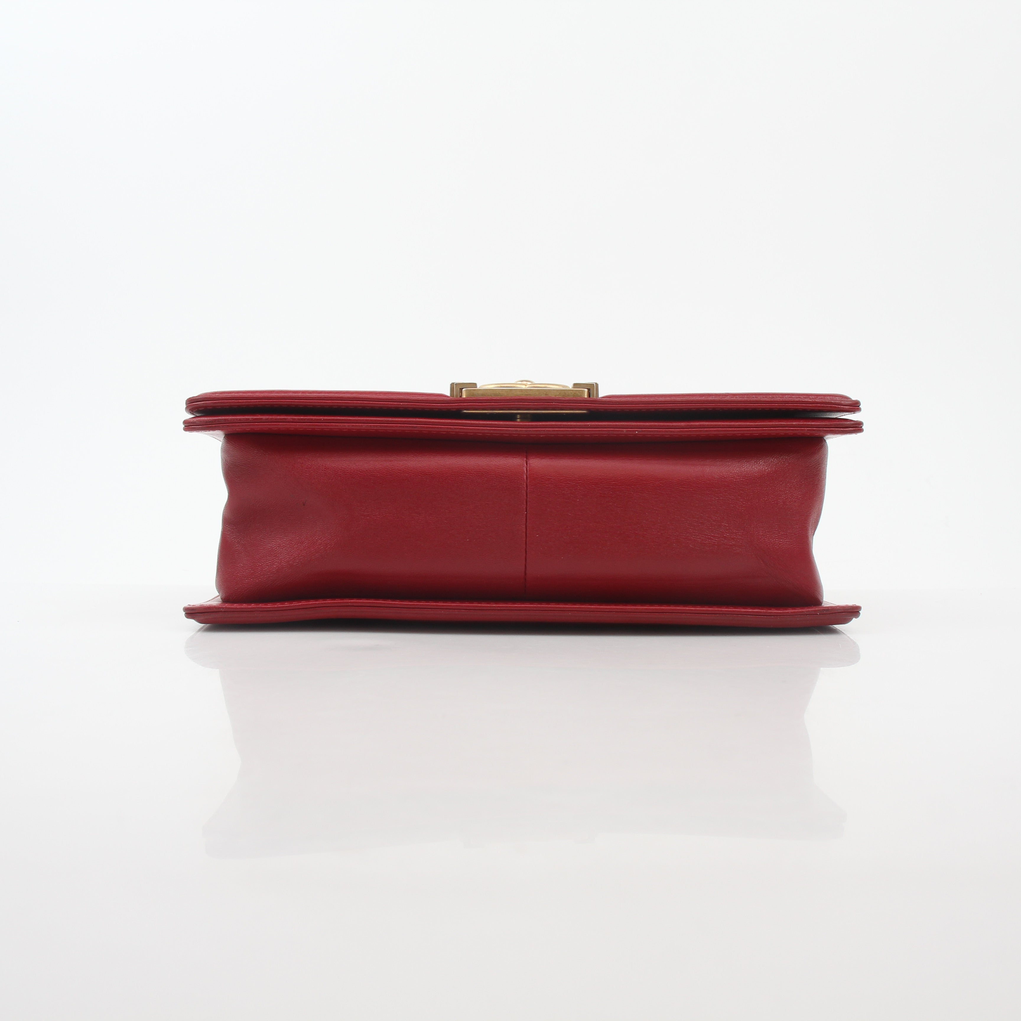Chanel Red Boy Flap Shoulder Bag