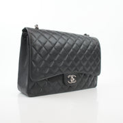 Chanel Black Caviar Classic Maxi Double Flap Bag