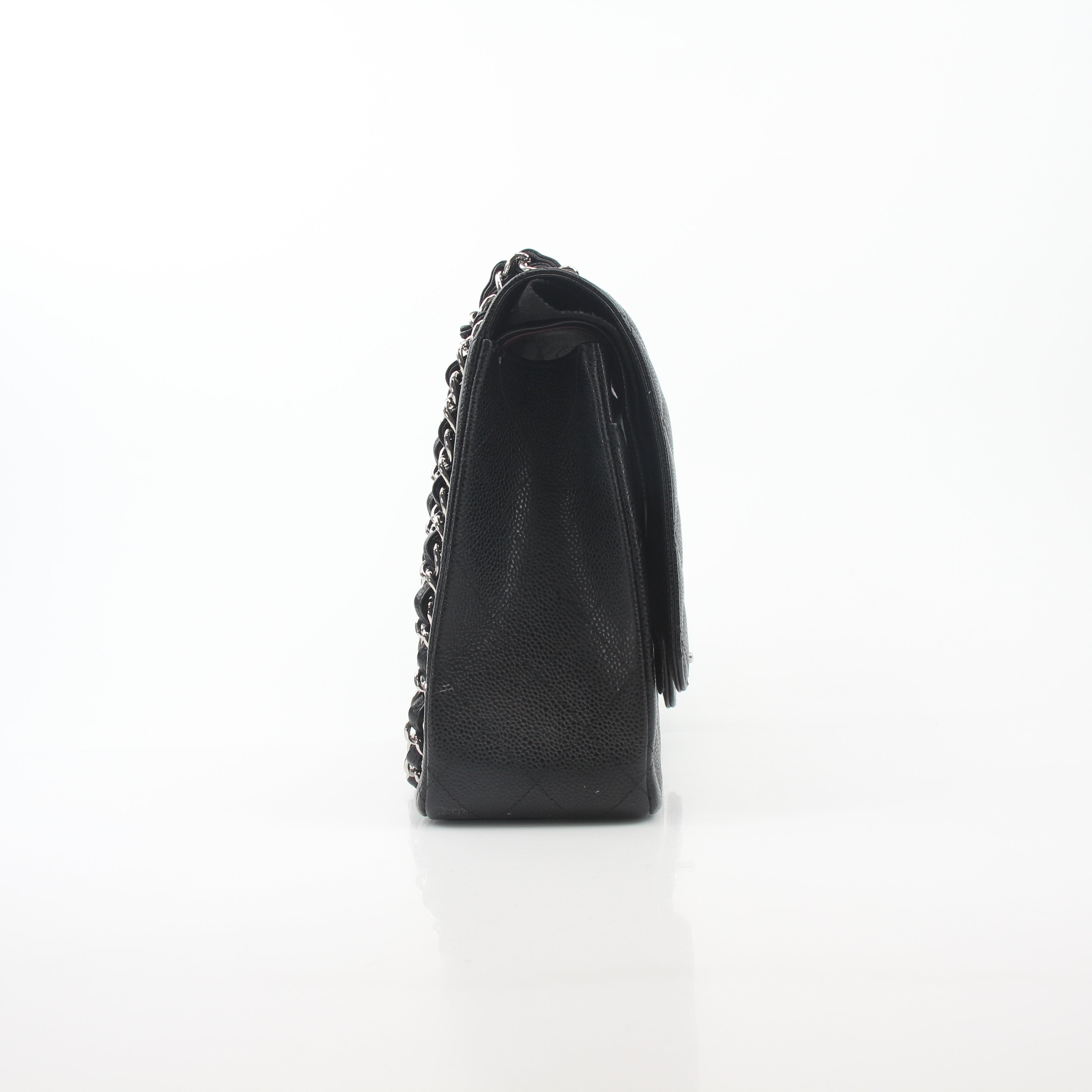 Chanel Black Caviar Classic Maxi Double Flap Bag