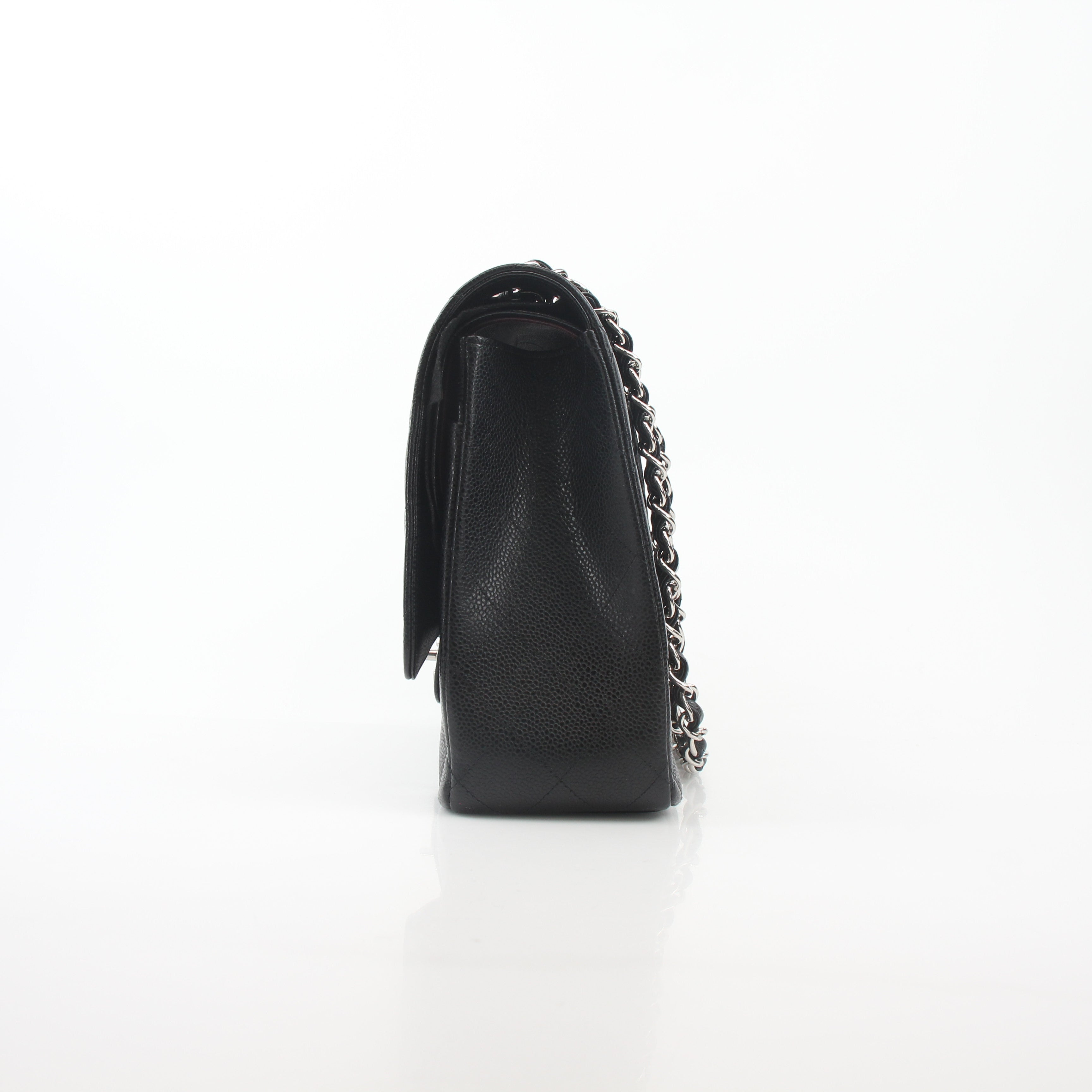 Chanel Black Caviar Classic Maxi Double Flap Bag