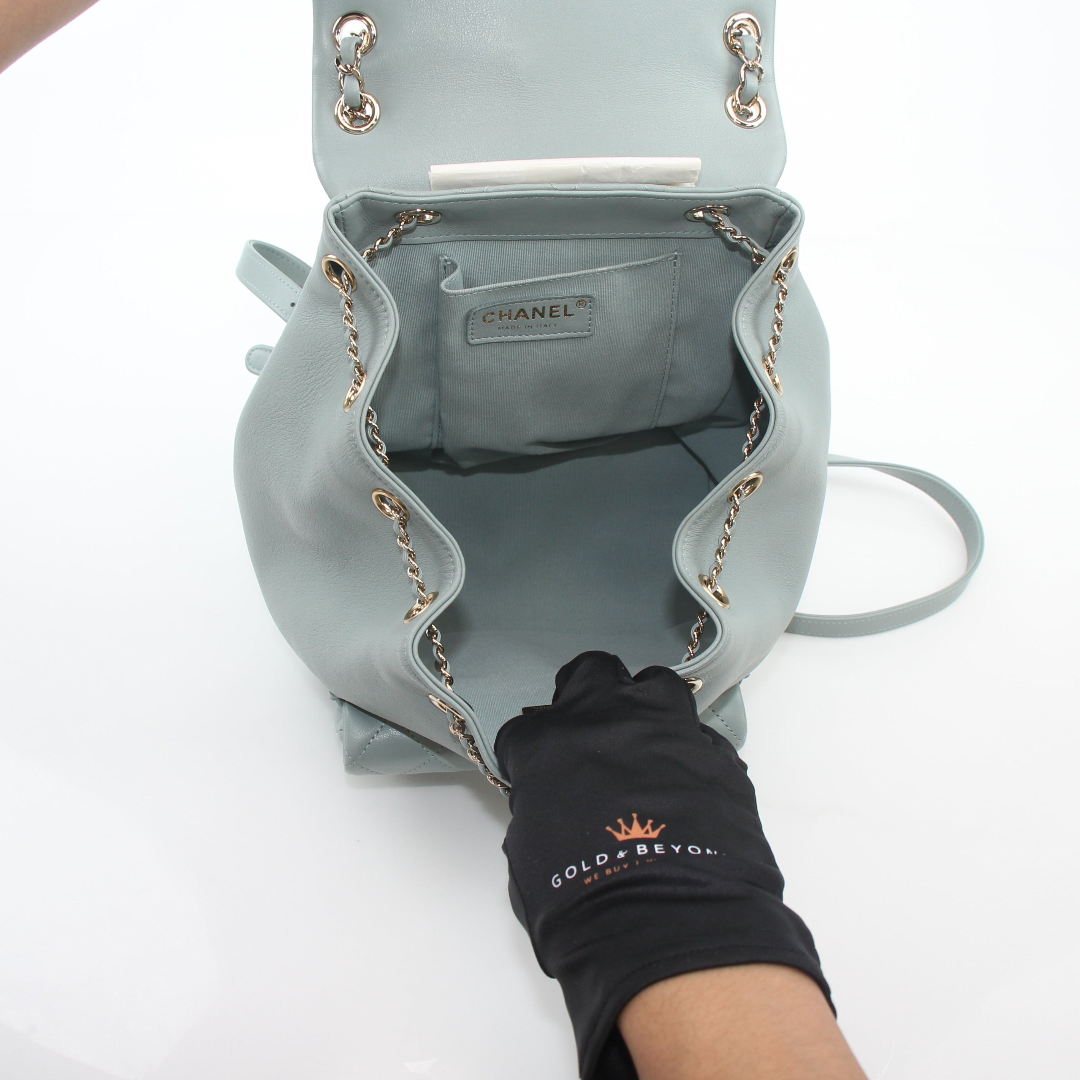 Chanel Light Blue Mini Duma Backpack