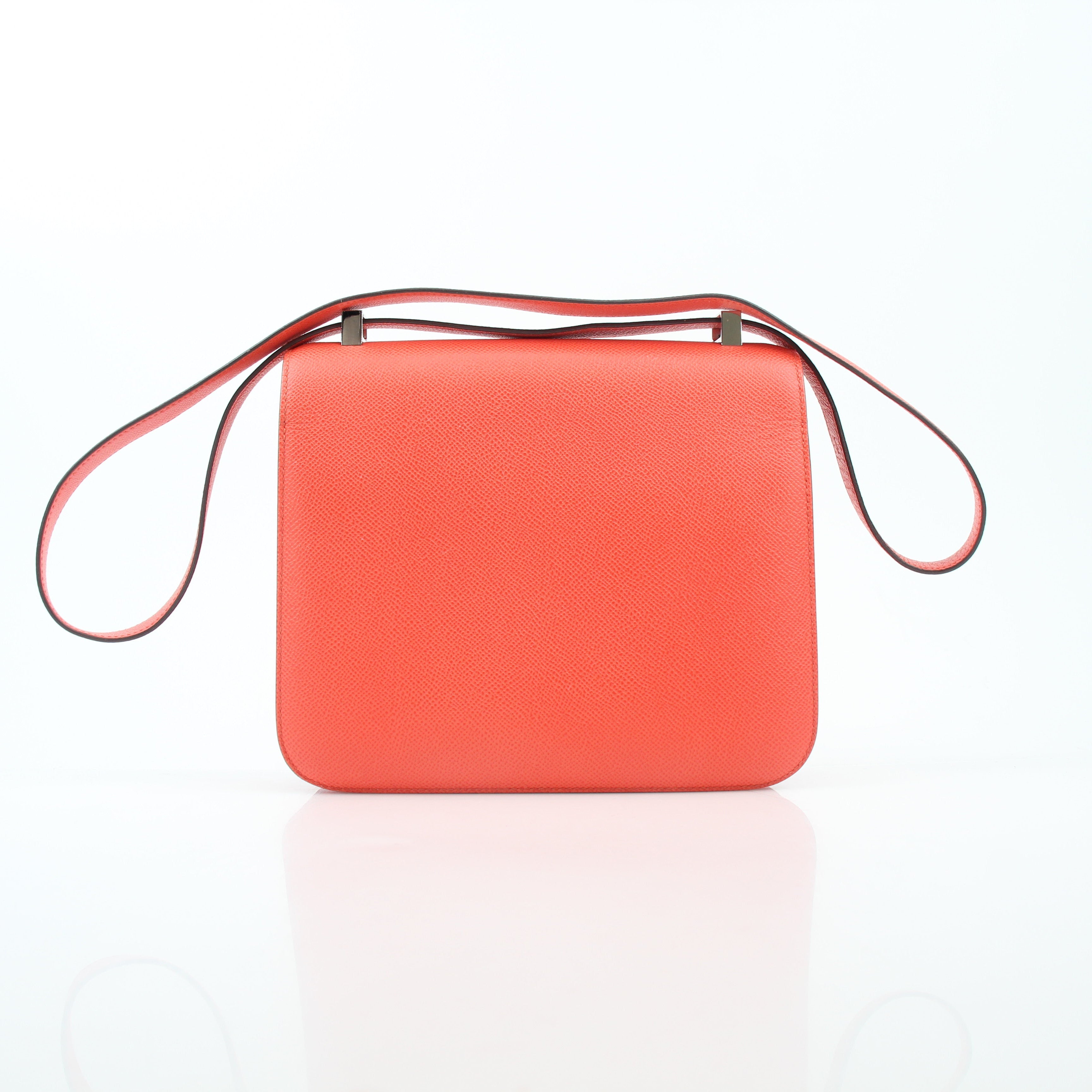 Hermès Orange Constance 24 Epsom Shoulder Bag