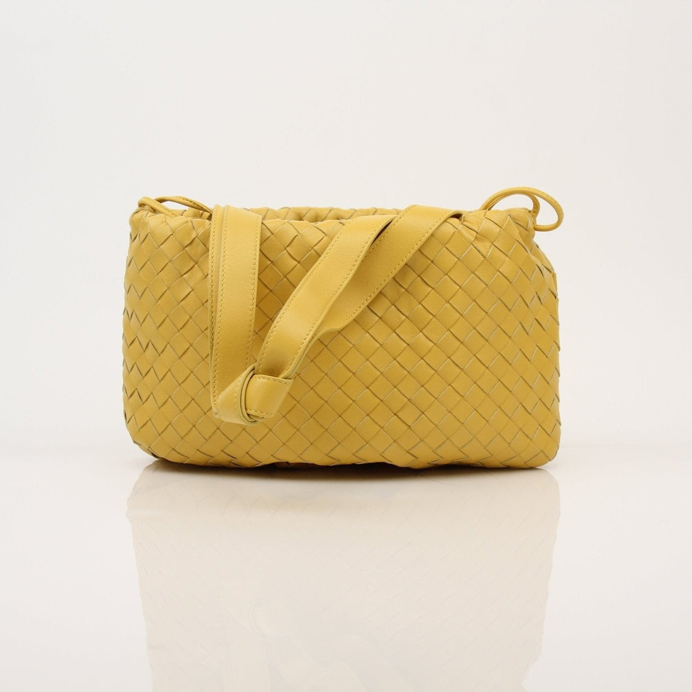 Small Bottega Veneta Bulb Shoulder Bag by Gold & Beyond, featuring textured leather and a compact, stylish handbag design.
