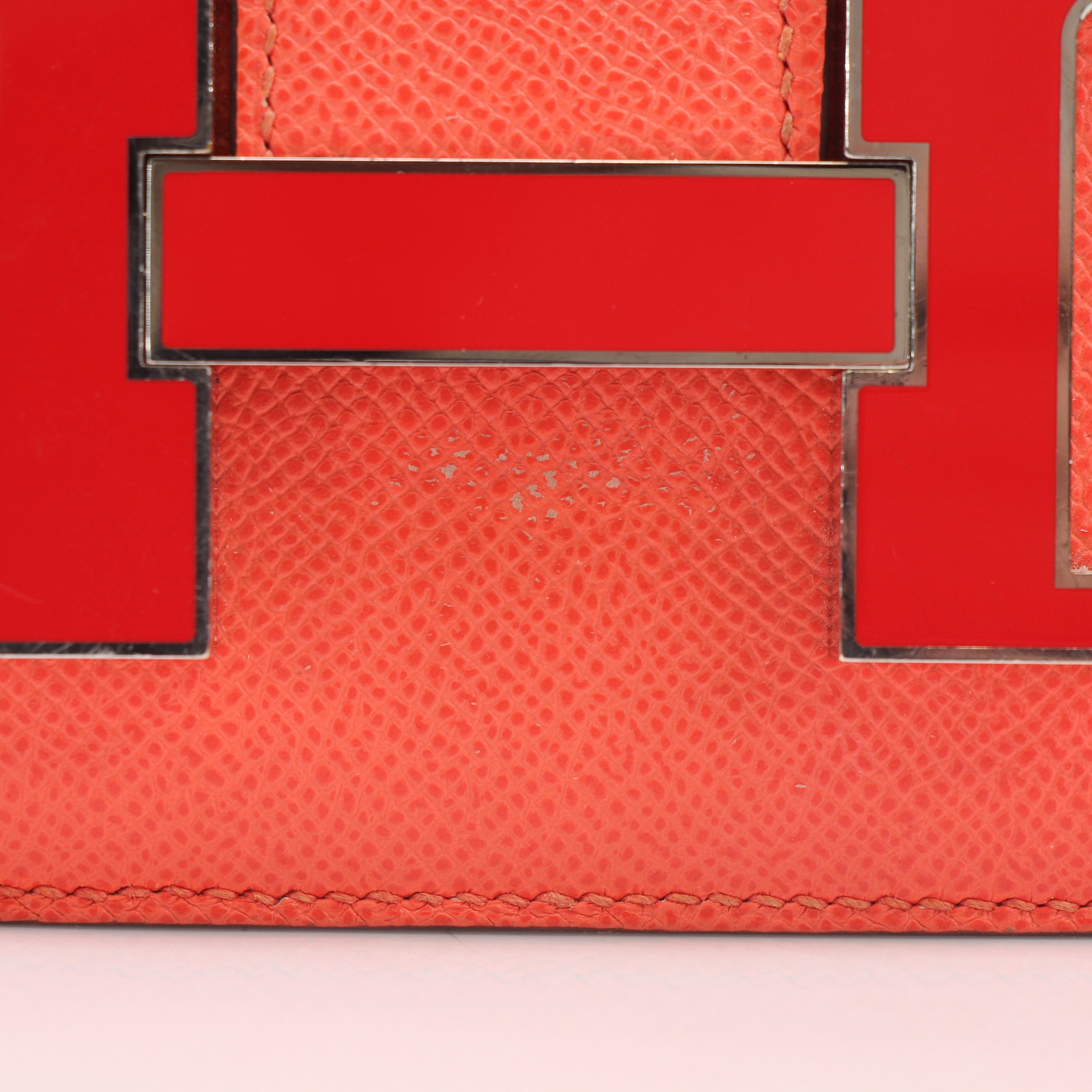 Hermès Orange Constance 24 Epsom Shoulder Bag