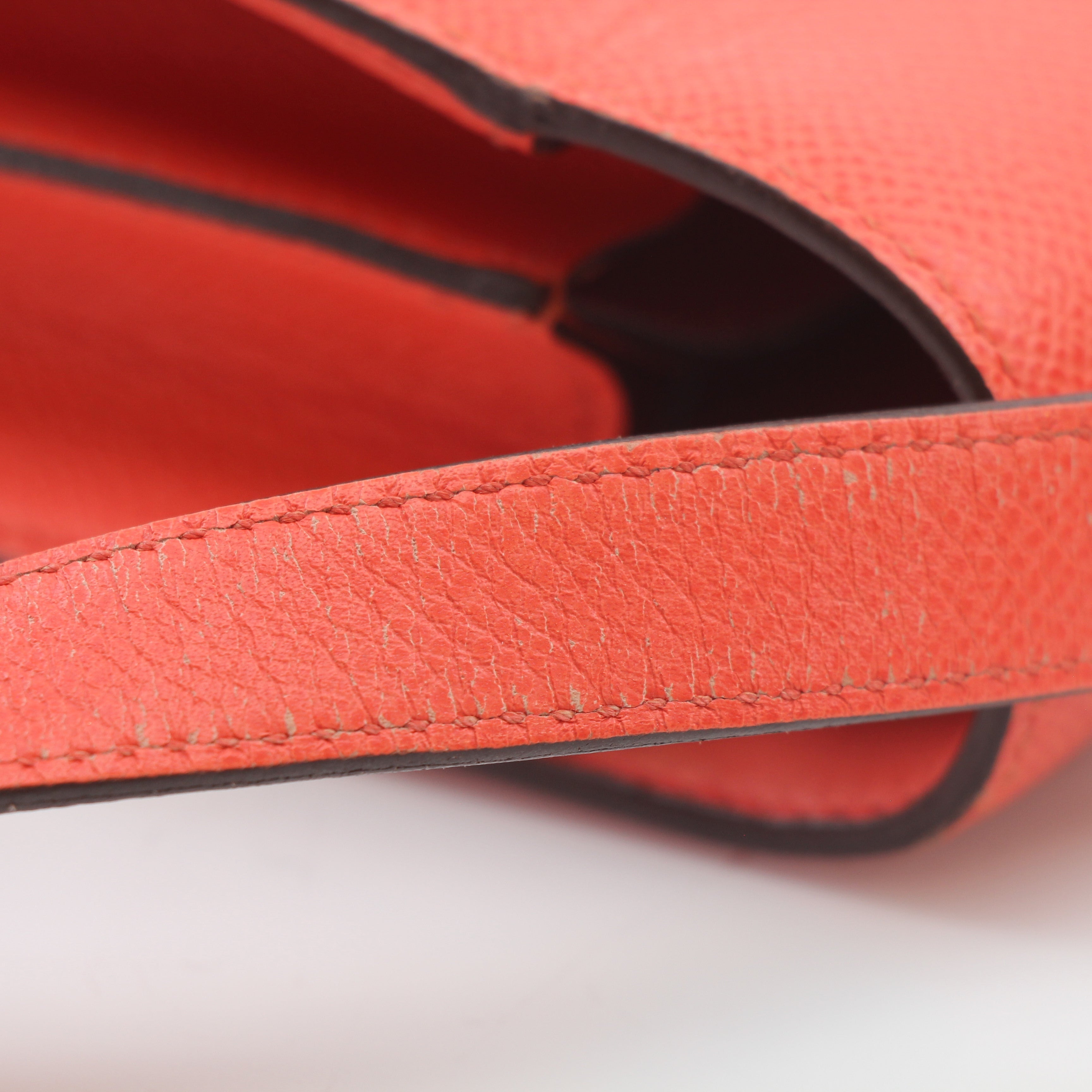 Hermès Orange Constance 24 Epsom Shoulder Bag