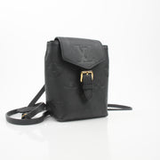 Louis Vuitton Mini Montsouris Black Leather Backpack