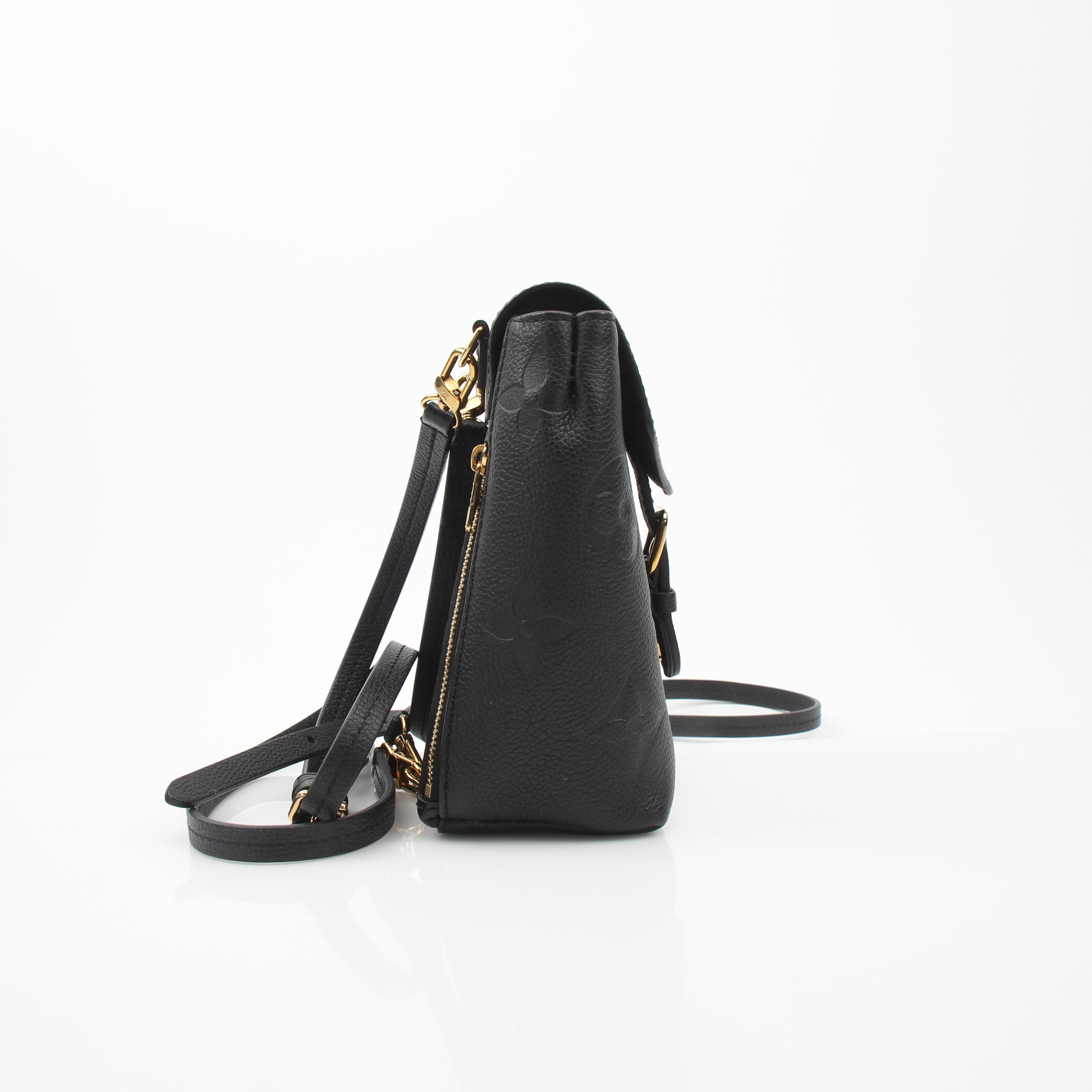 Louis Vuitton Mini Montsouris Black Leather Backpack