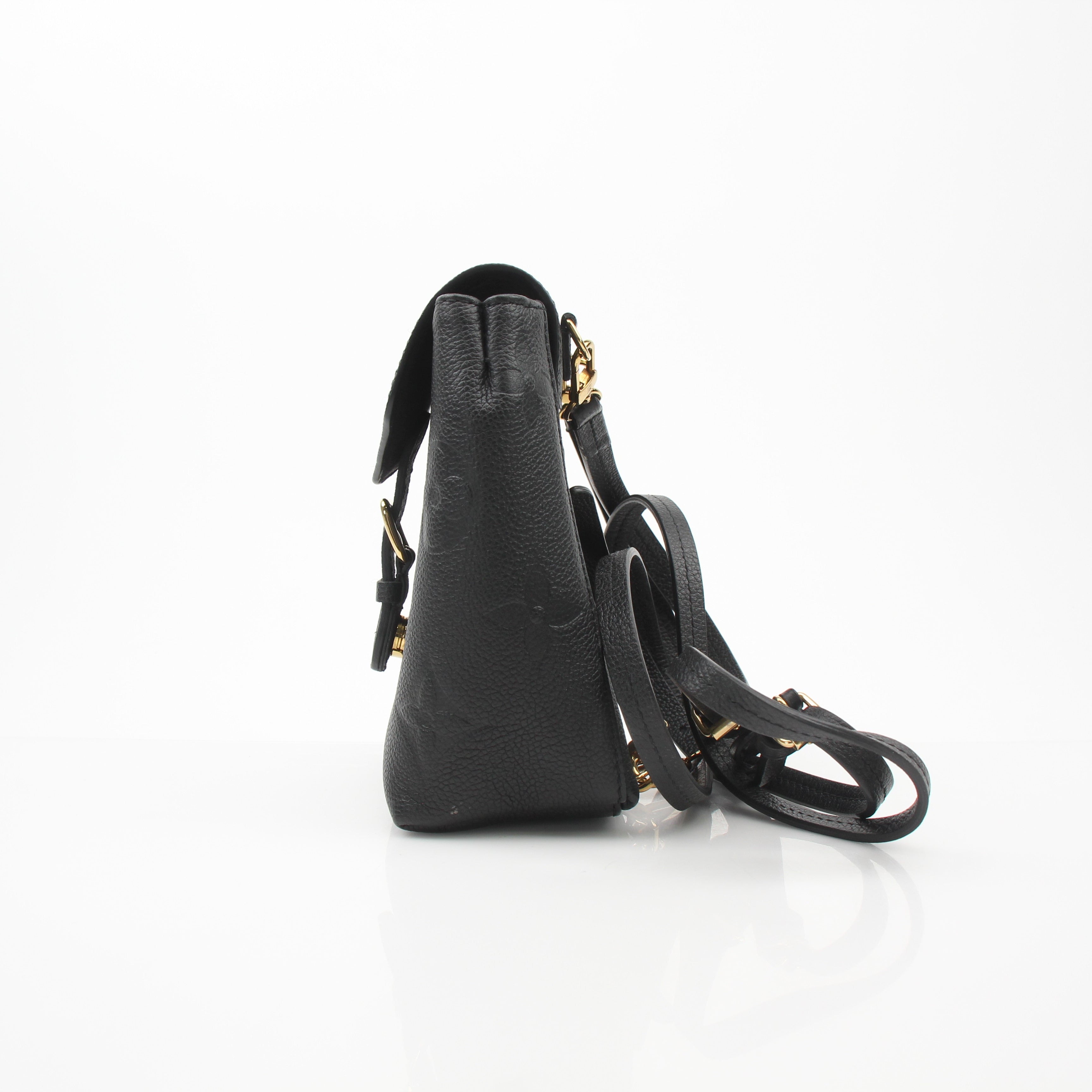 Louis Vuitton Mini Montsouris Black Leather Backpack