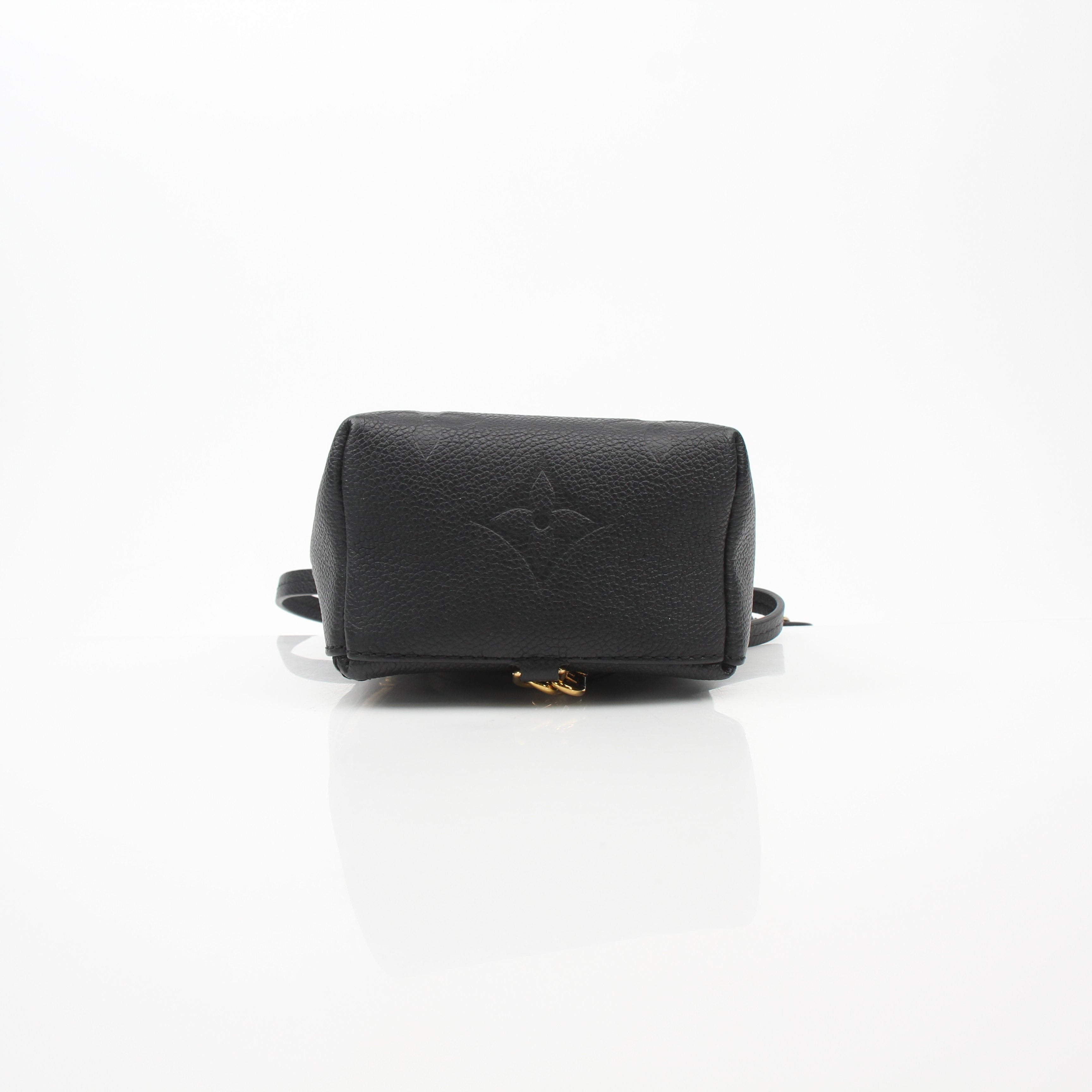Louis Vuitton Mini Montsouris Black Leather Backpack