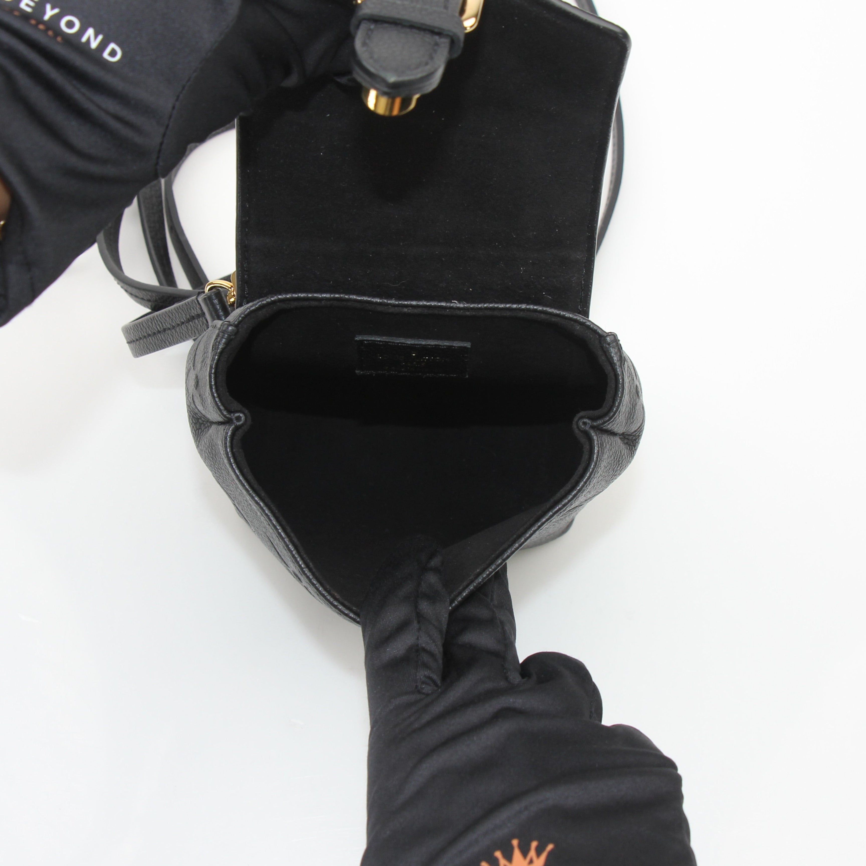 Louis Vuitton Mini Montsouris Black Leather Backpack