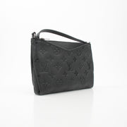 Louis Vuitton Pallas Clutch Black Leather Crossbody Bag