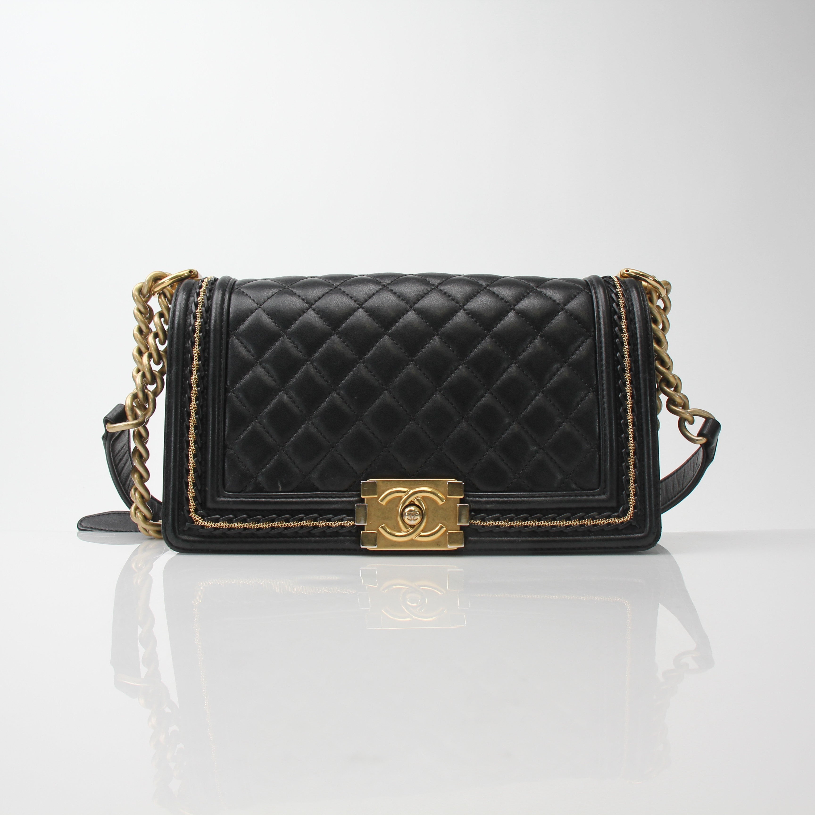 Chanel Medium Boy Flap Bag with Chain Trim