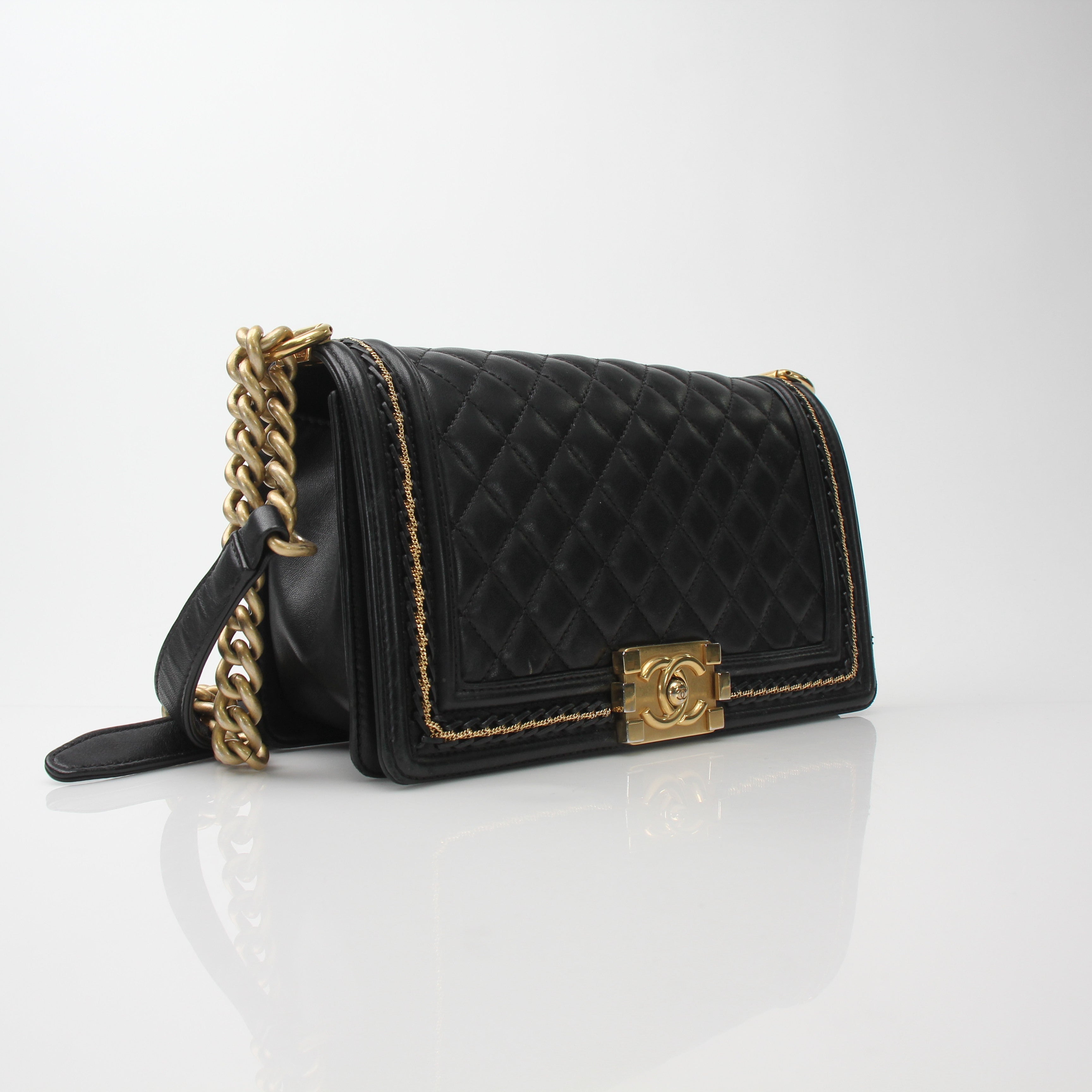 Chanel Medium Boy Flap Bag with Chain Trim
