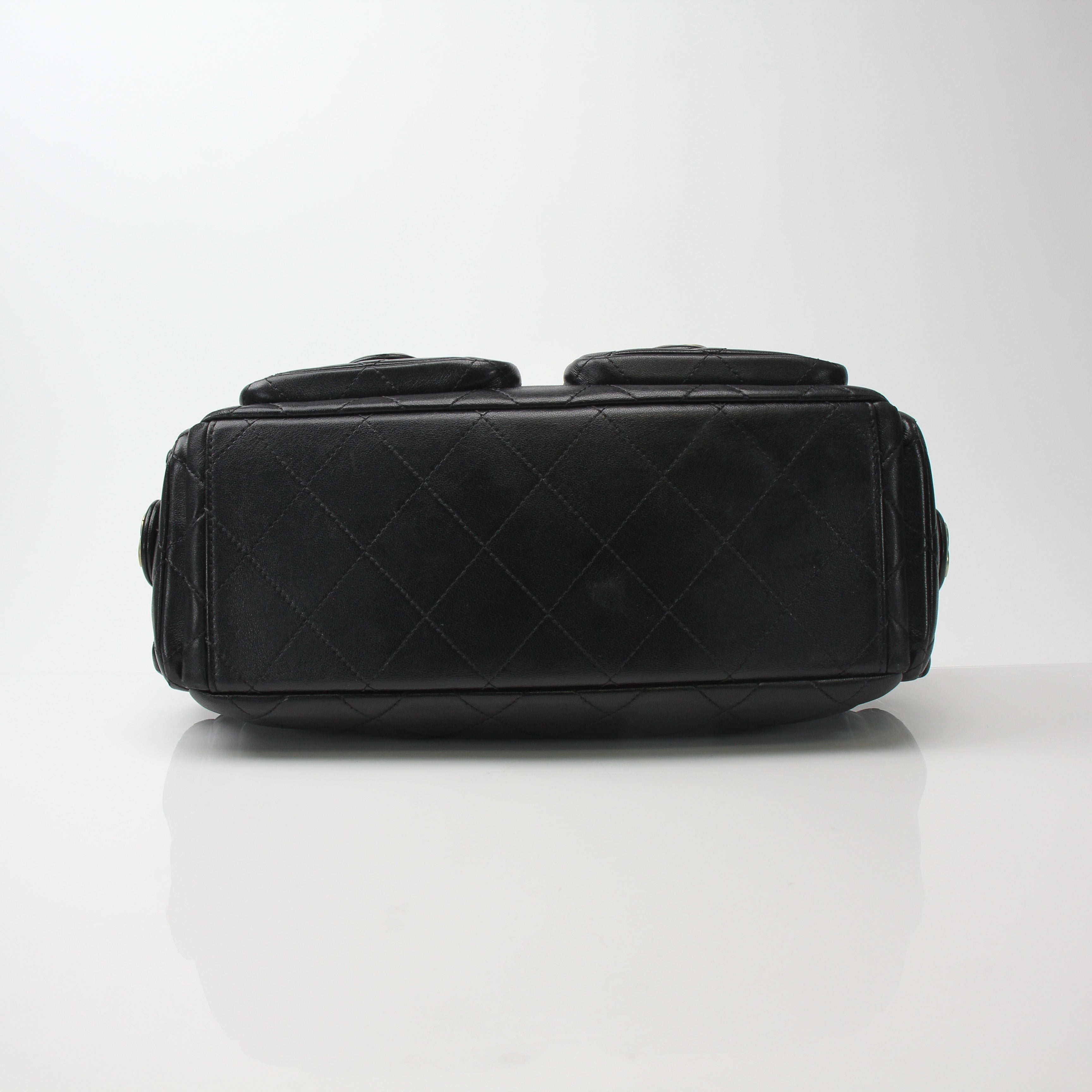 Chanel Tendy CC Large Quilted Pocket Hobo Bag