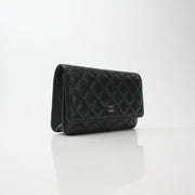 Chanel Quilted Caviar Wallet on Chain