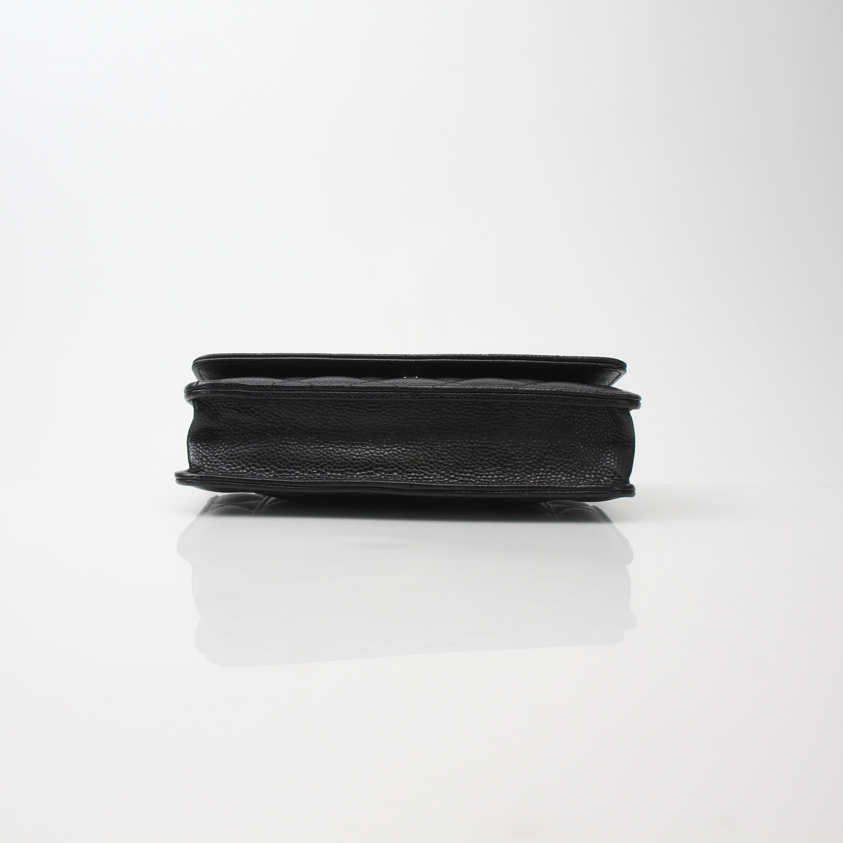 Chanel Quilted Caviar Wallet on Chain