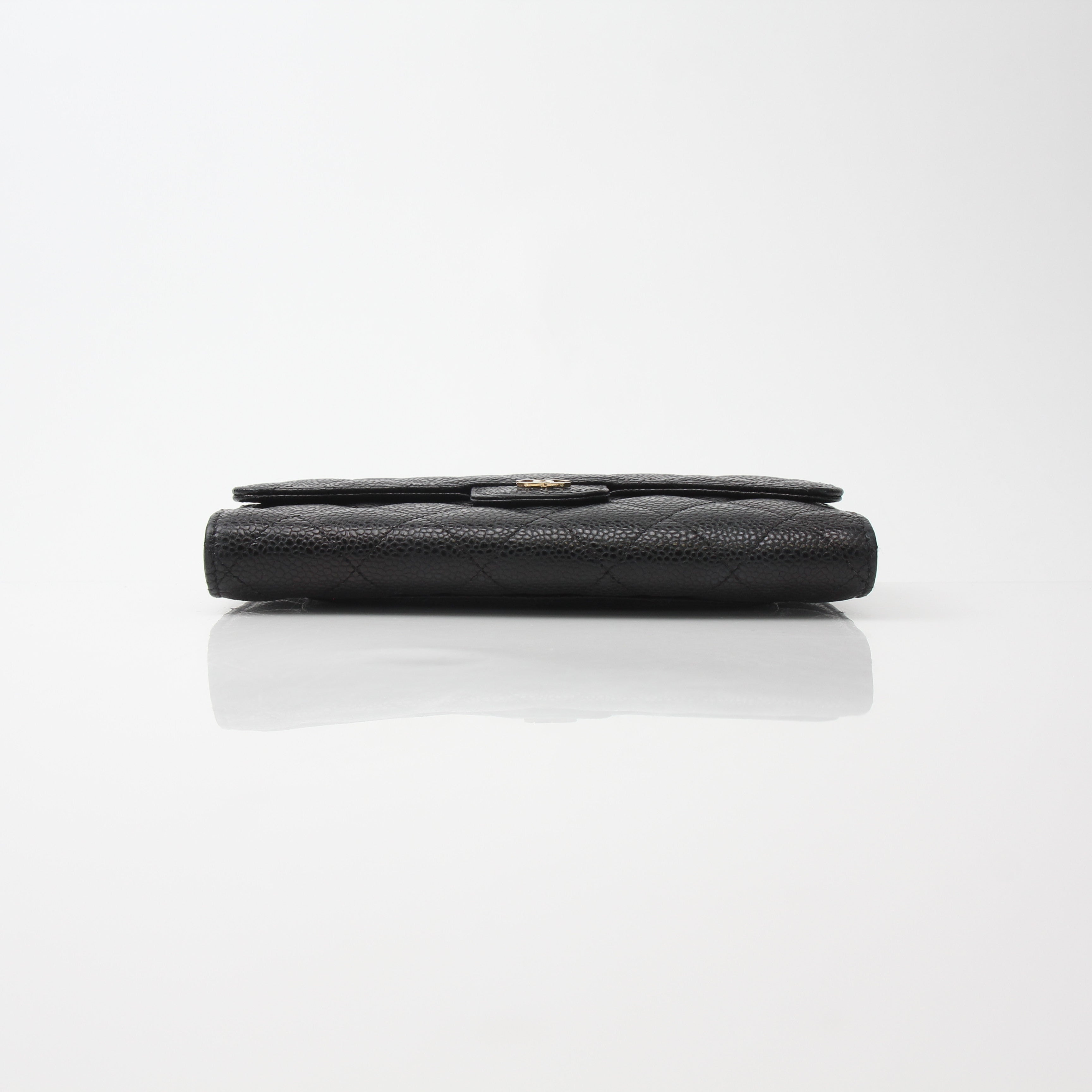 Chanel Quilted Caviar Large Flap Wallet