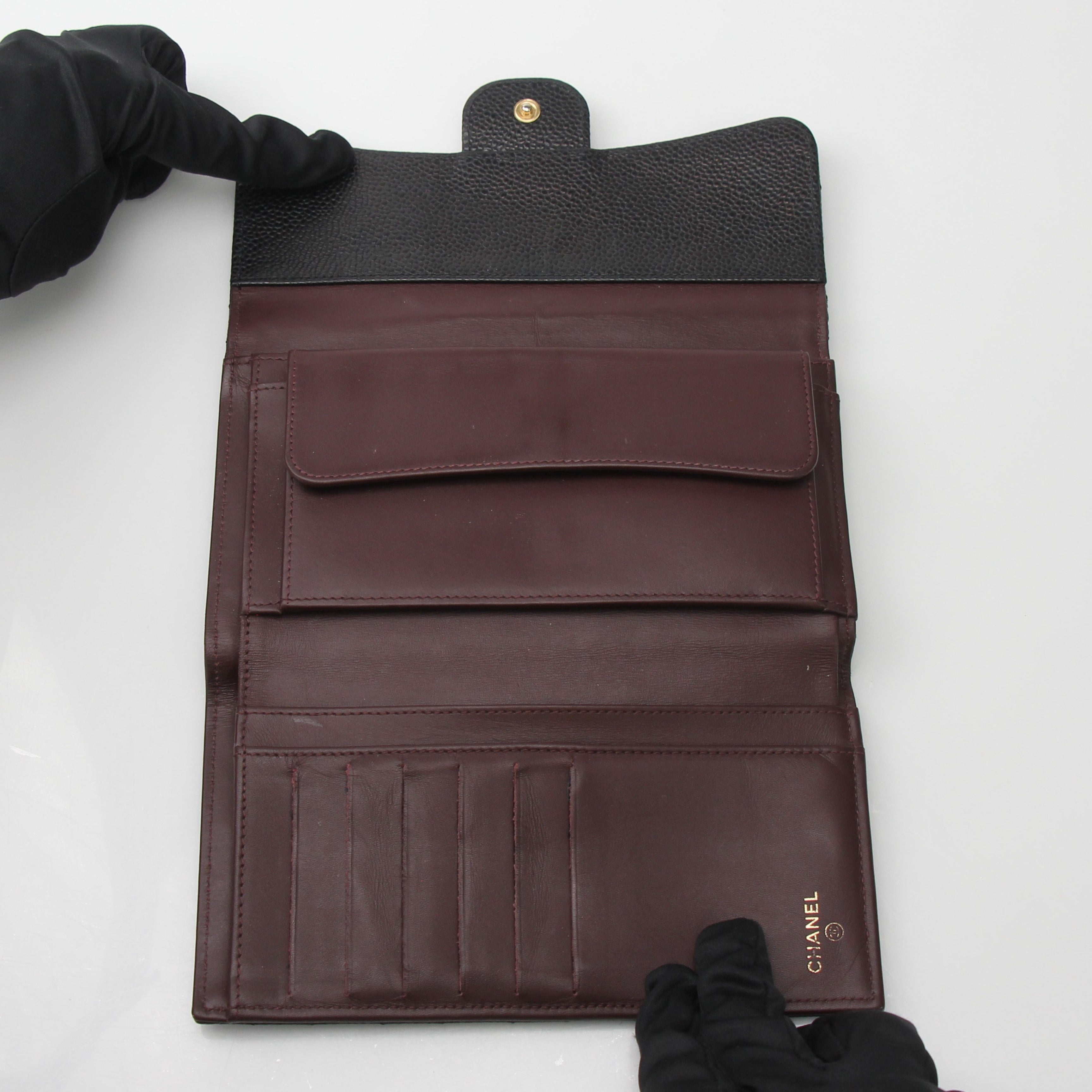 Chanel Quilted Caviar Large Flap Wallet