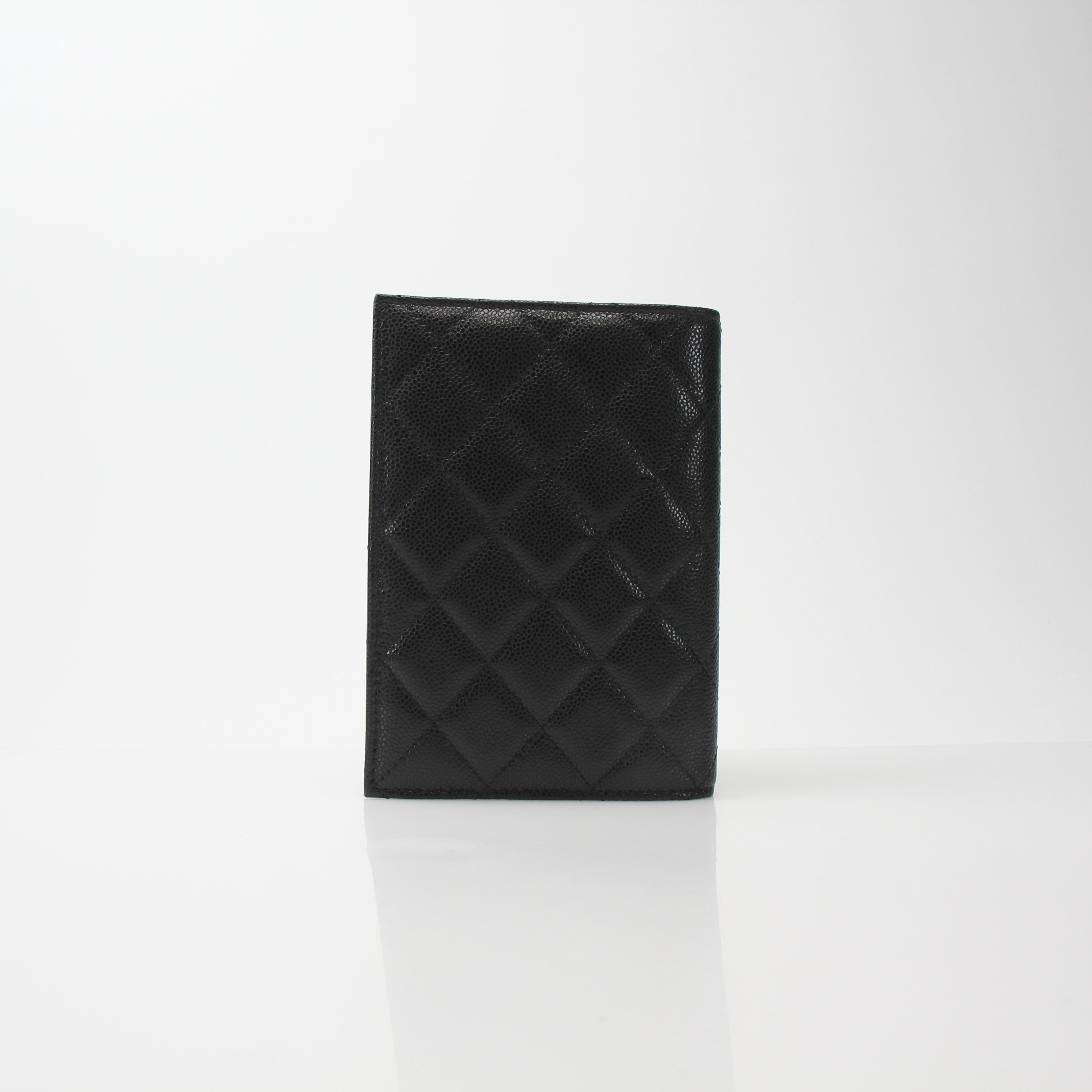 Chanel Quilted Caviar Passport Holder