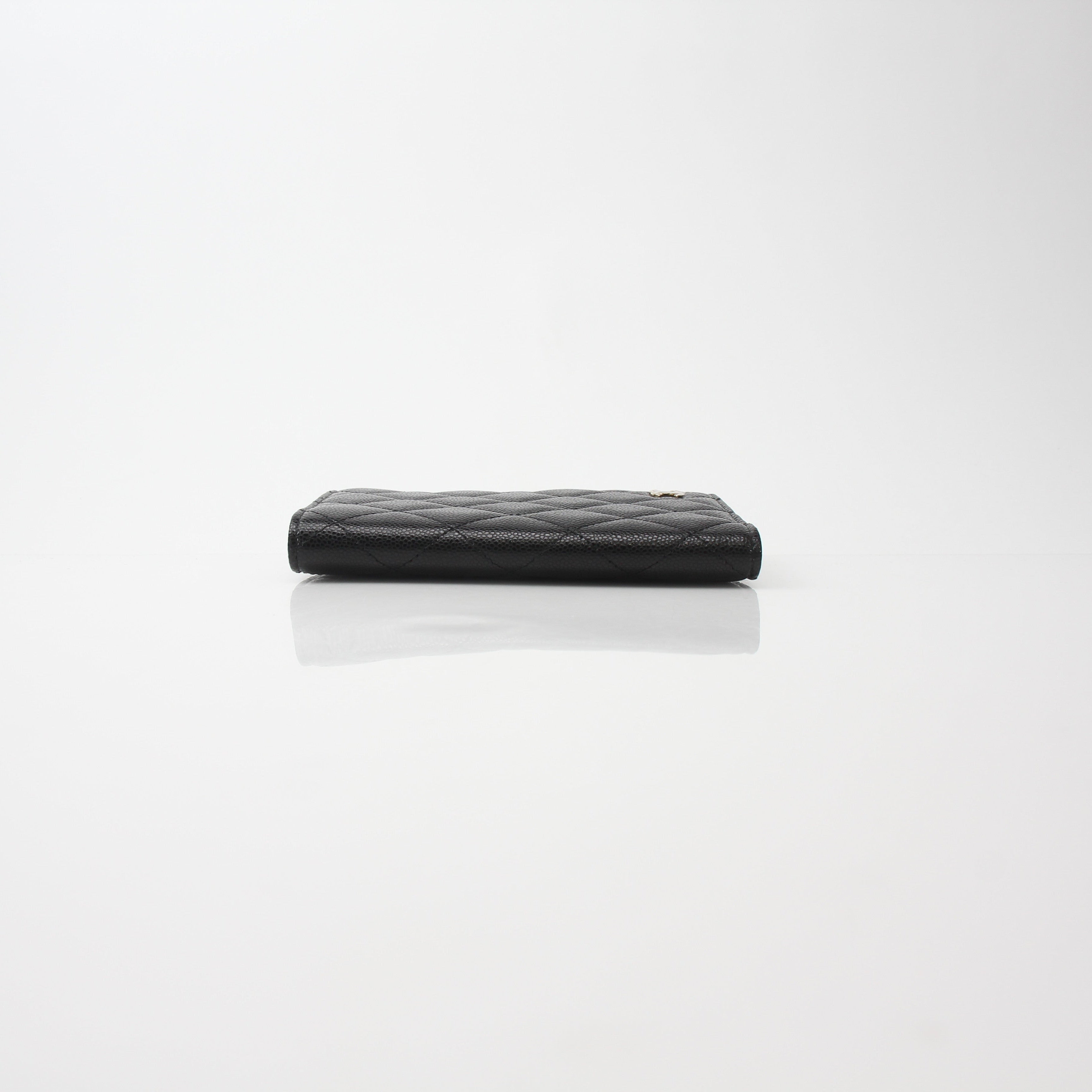 Chanel Quilted Caviar Passport Holder