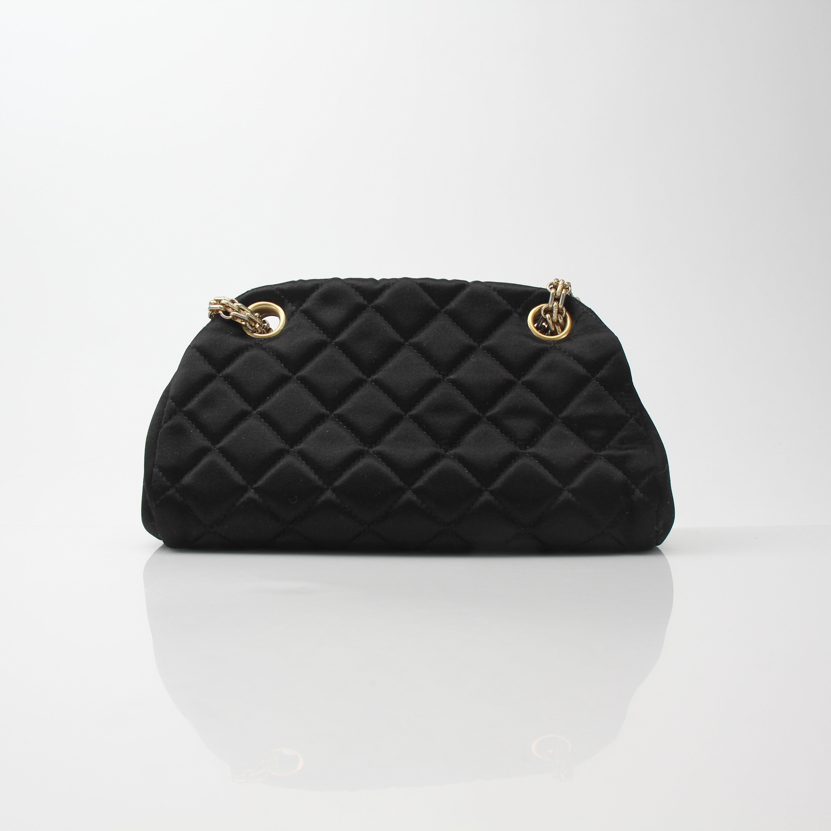 Chanel Mini Mademoiselle Satin Shoulder Bag