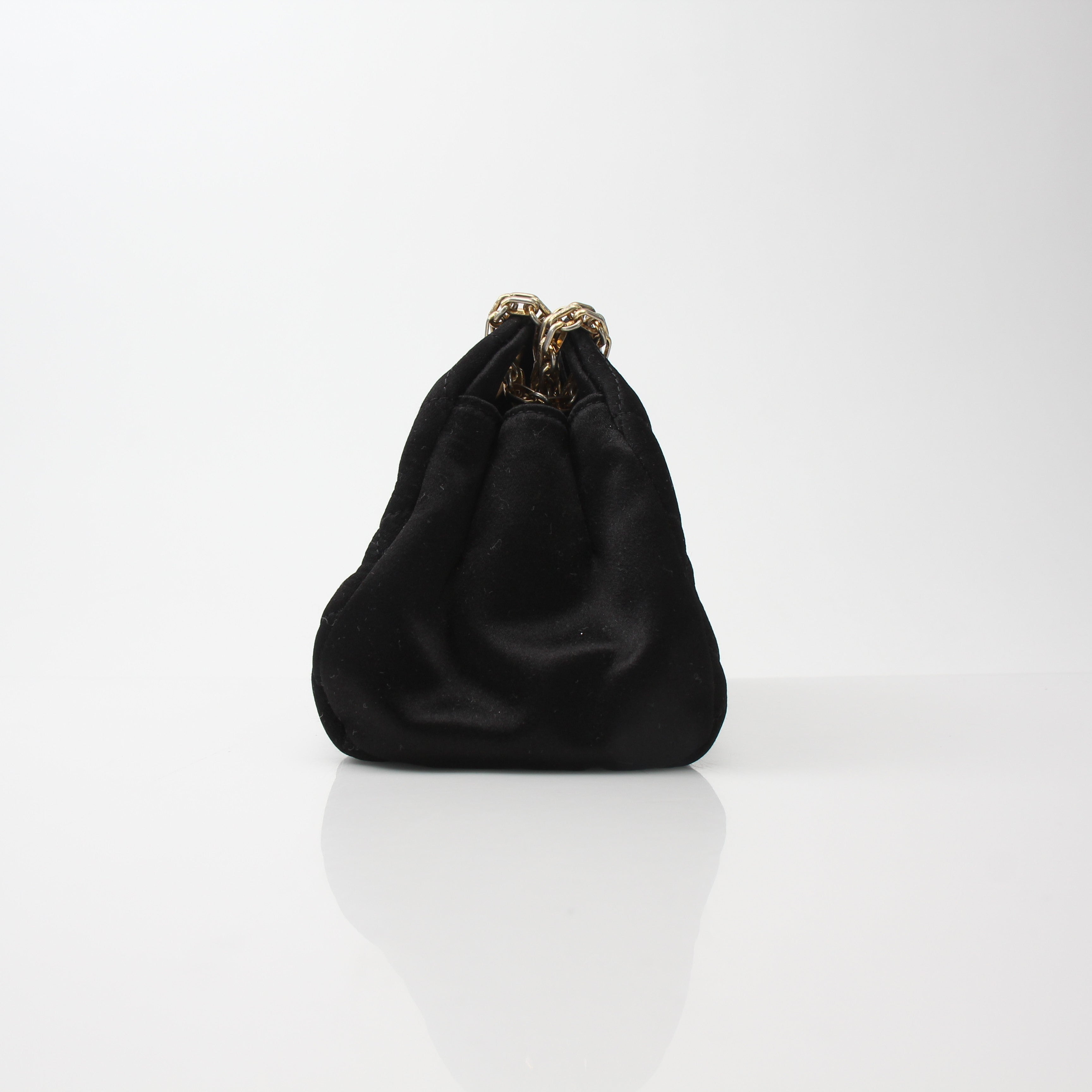 Chanel Mini Mademoiselle Satin Shoulder Bag