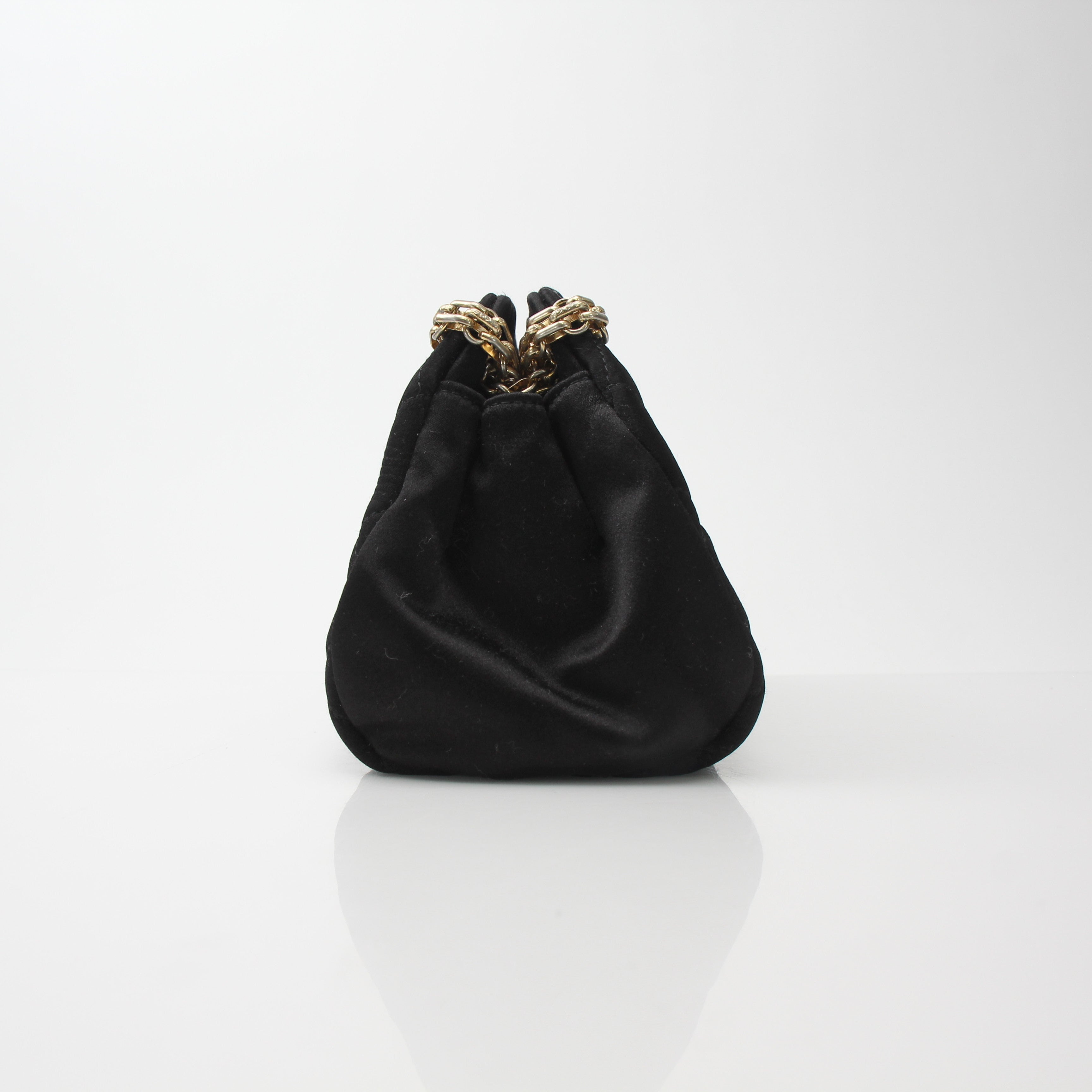Chanel Mini Mademoiselle Satin Shoulder Bag