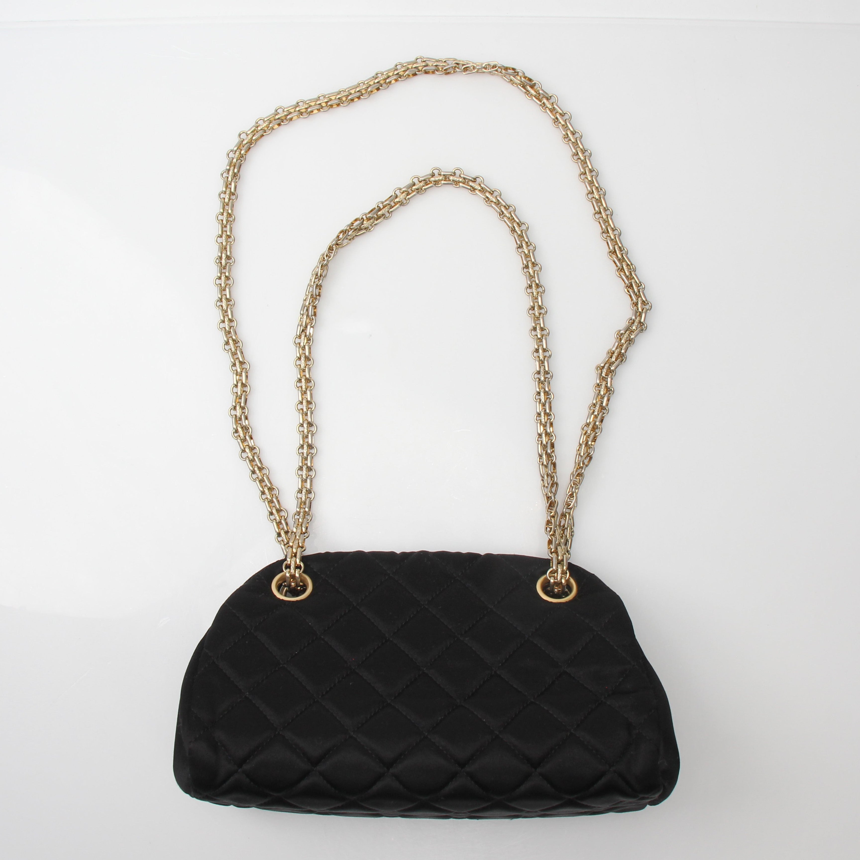 Chanel Mini Mademoiselle Satin Shoulder Bag