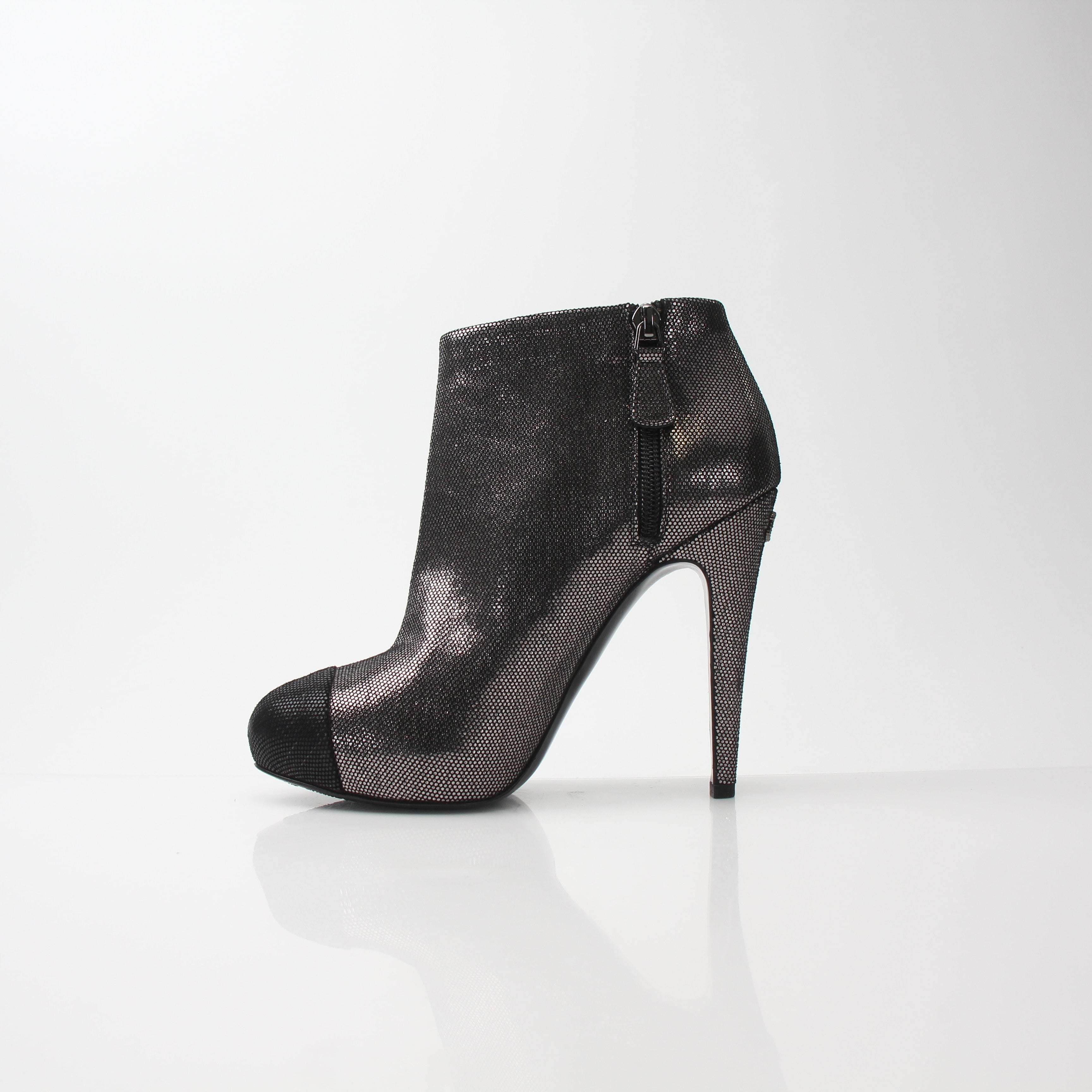 Chanel Women’s Cap Toe Ankle Boots