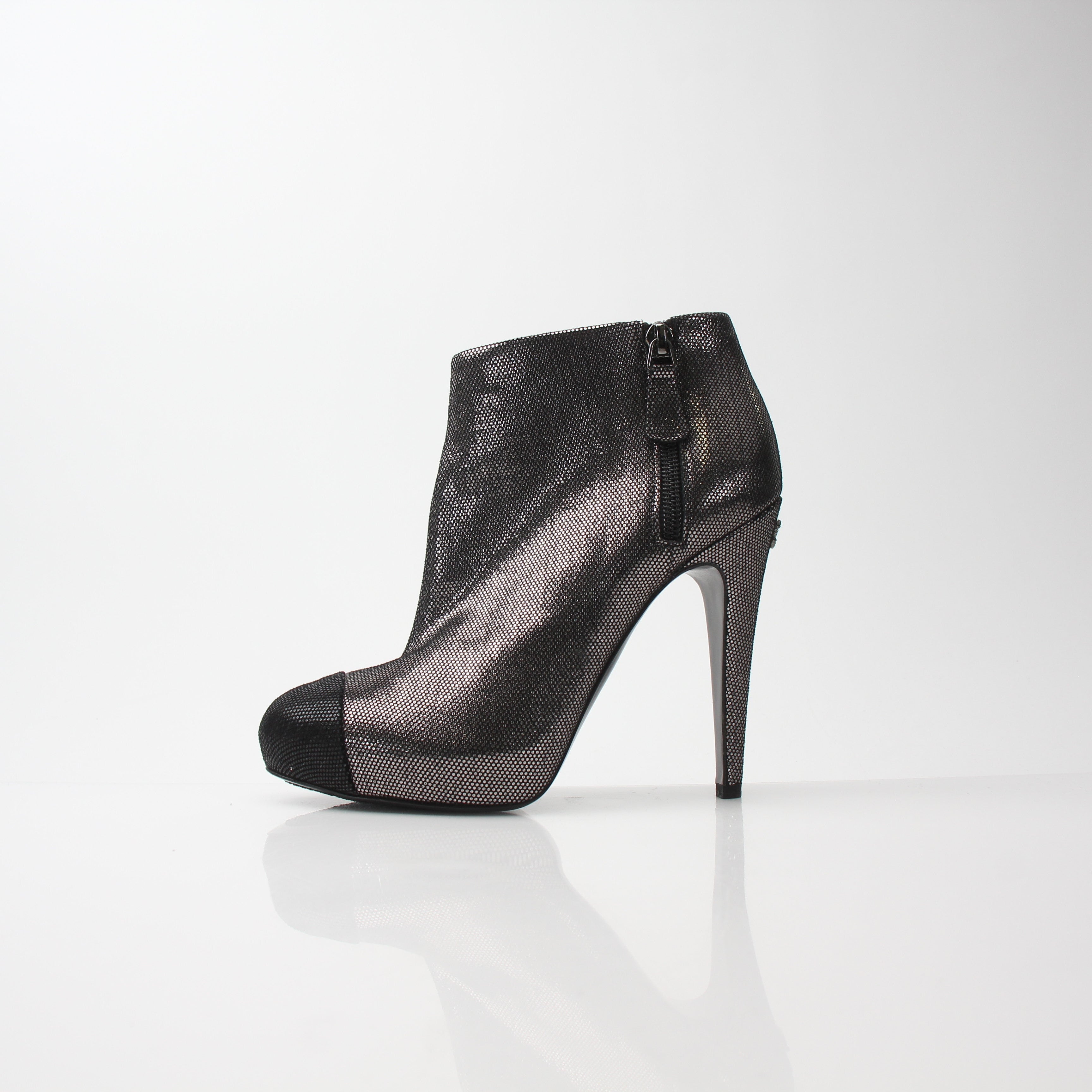 Chanel Women’s Cap Toe Ankle Boots