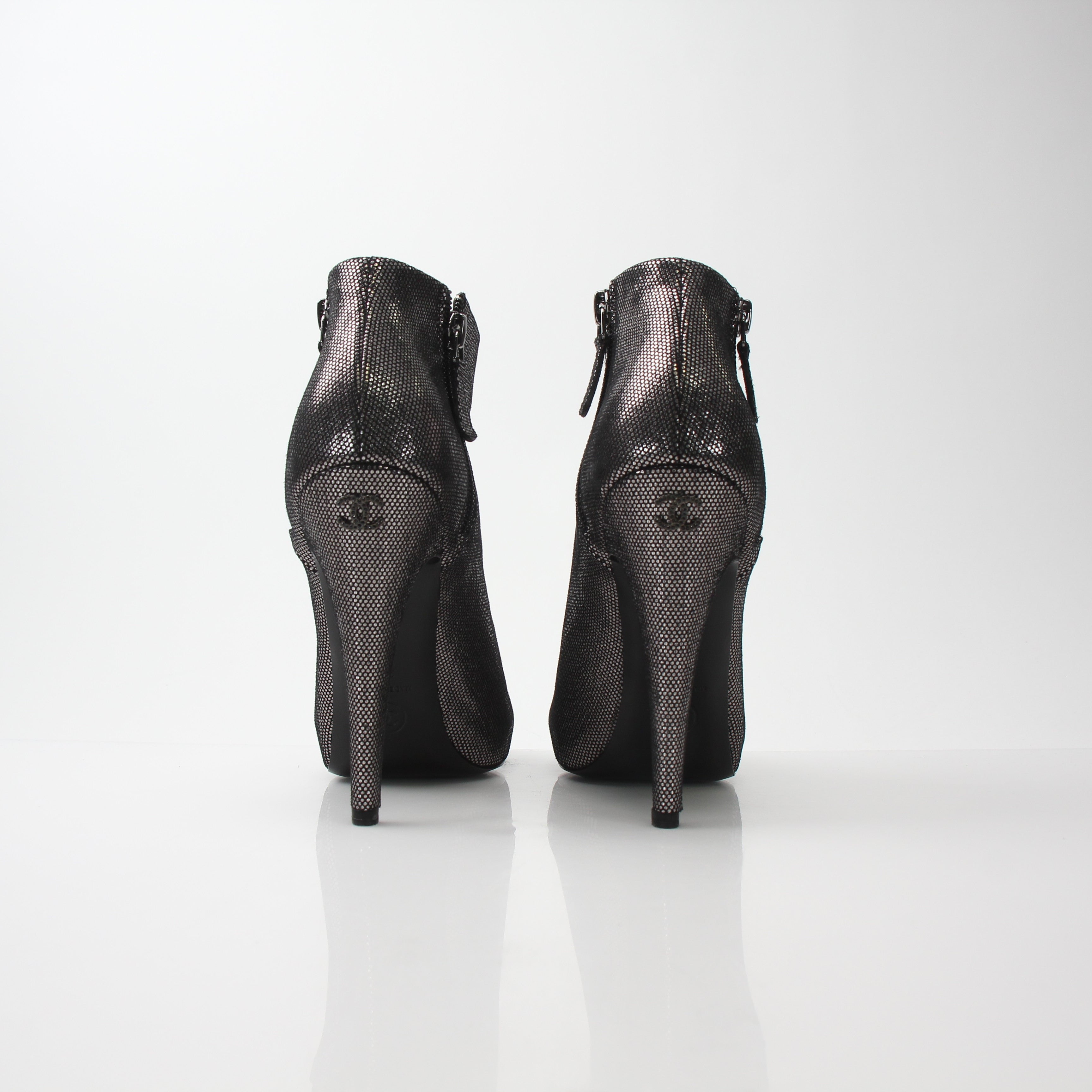 Chanel Women’s Cap Toe Ankle Boots