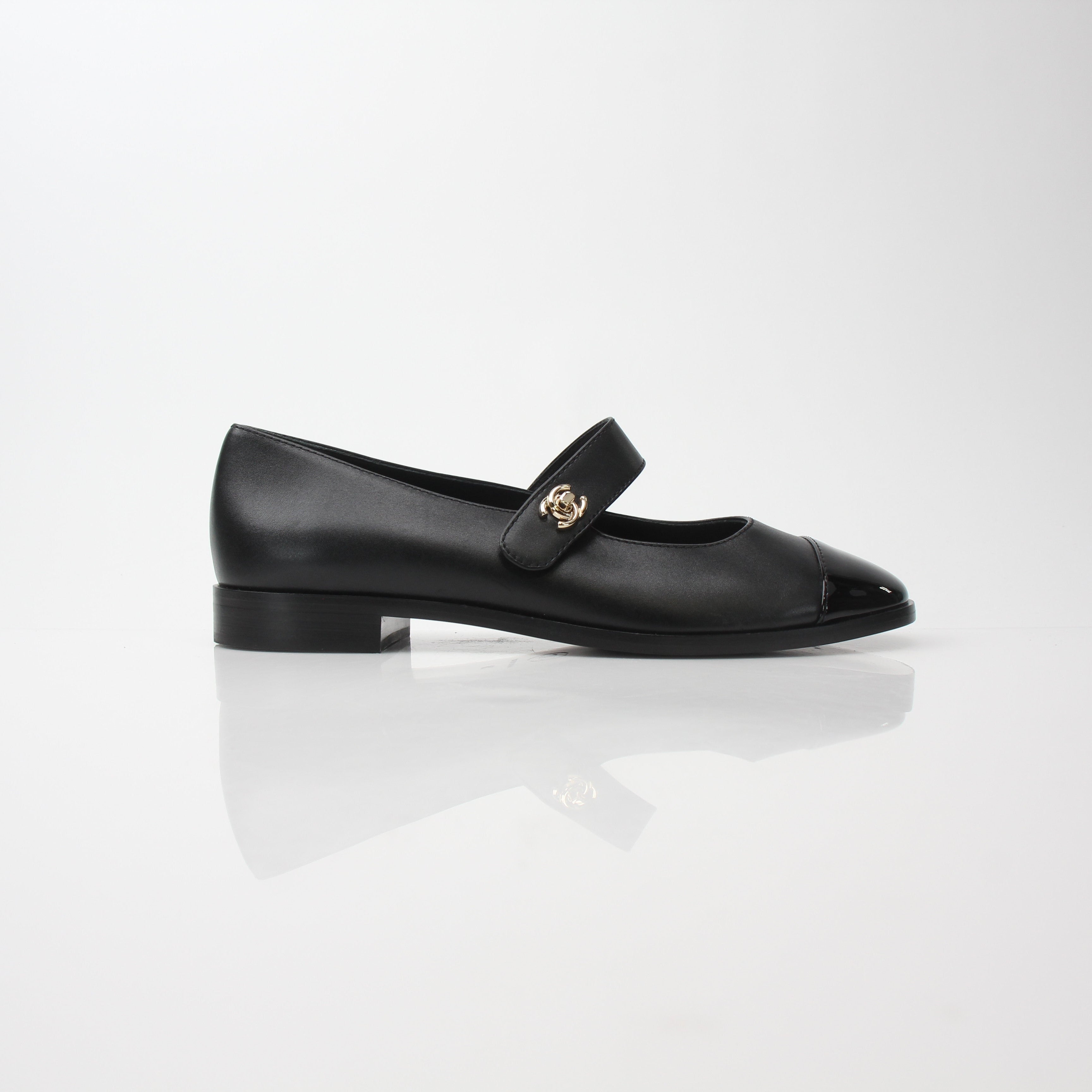 Chanel Women’s CC Turnlock Mary Jane Flats