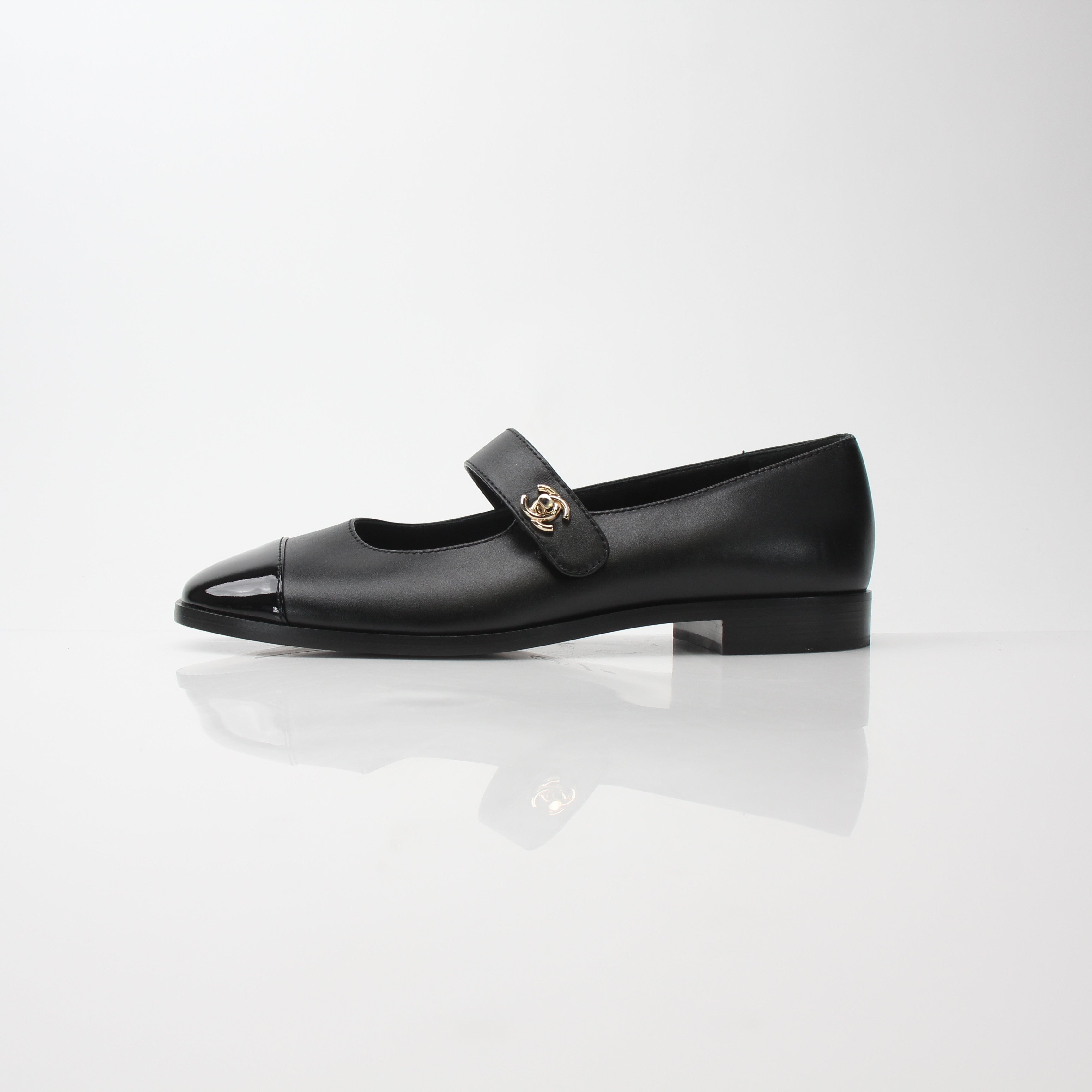 Chanel Women’s CC Turnlock Mary Jane Flats