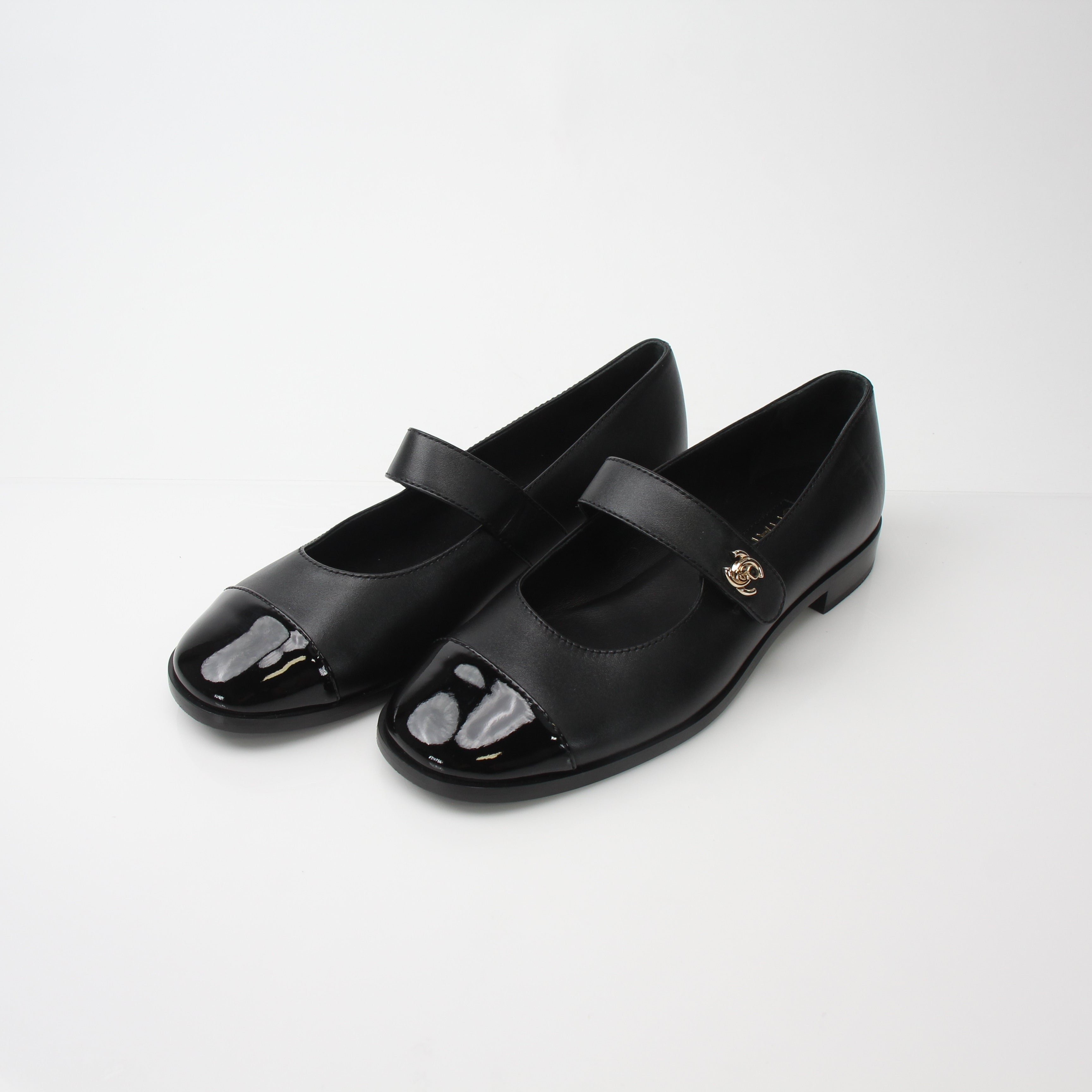 Chanel Women’s CC Turnlock Mary Jane Flats