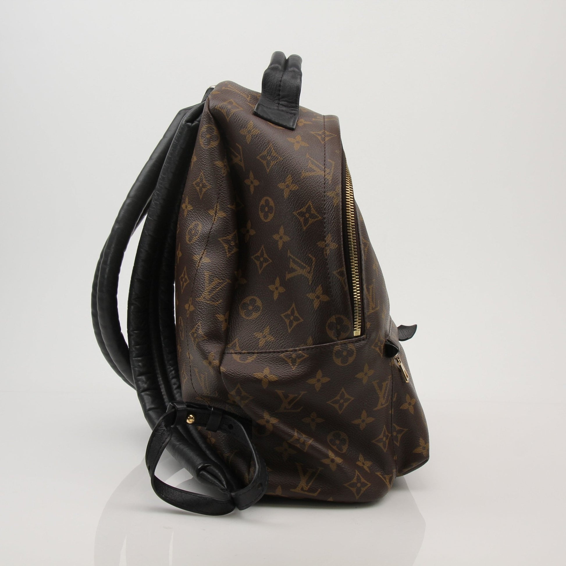 Louis Vuitton Palm Springs MM backpack, stylish travel bag with monogram canvas and leather accents, designed for comfort and durability.