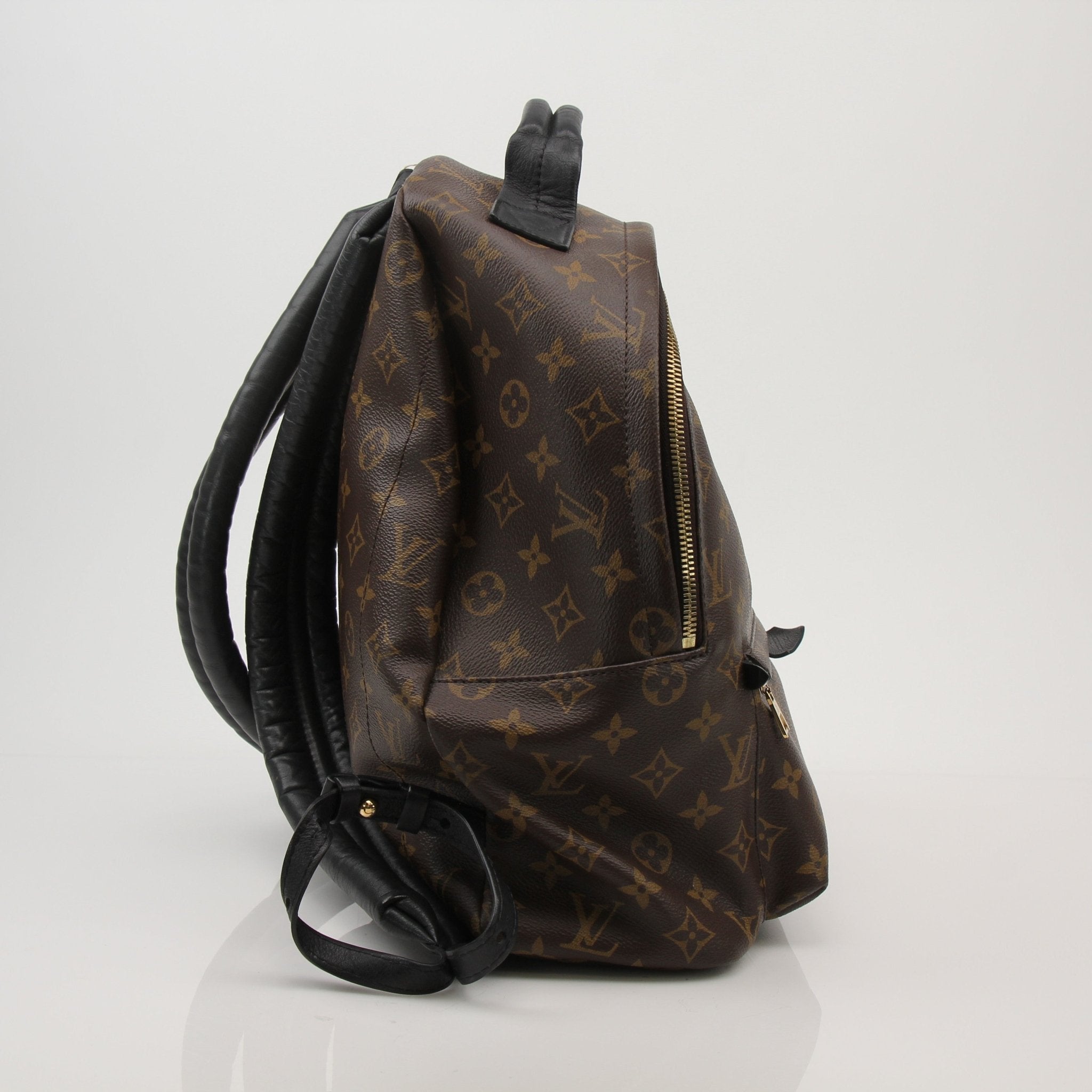 Louis Vuitton Palm Springs MM backpack, stylish travel bag with monogram canvas and leather accents, designed for comfort and durability.