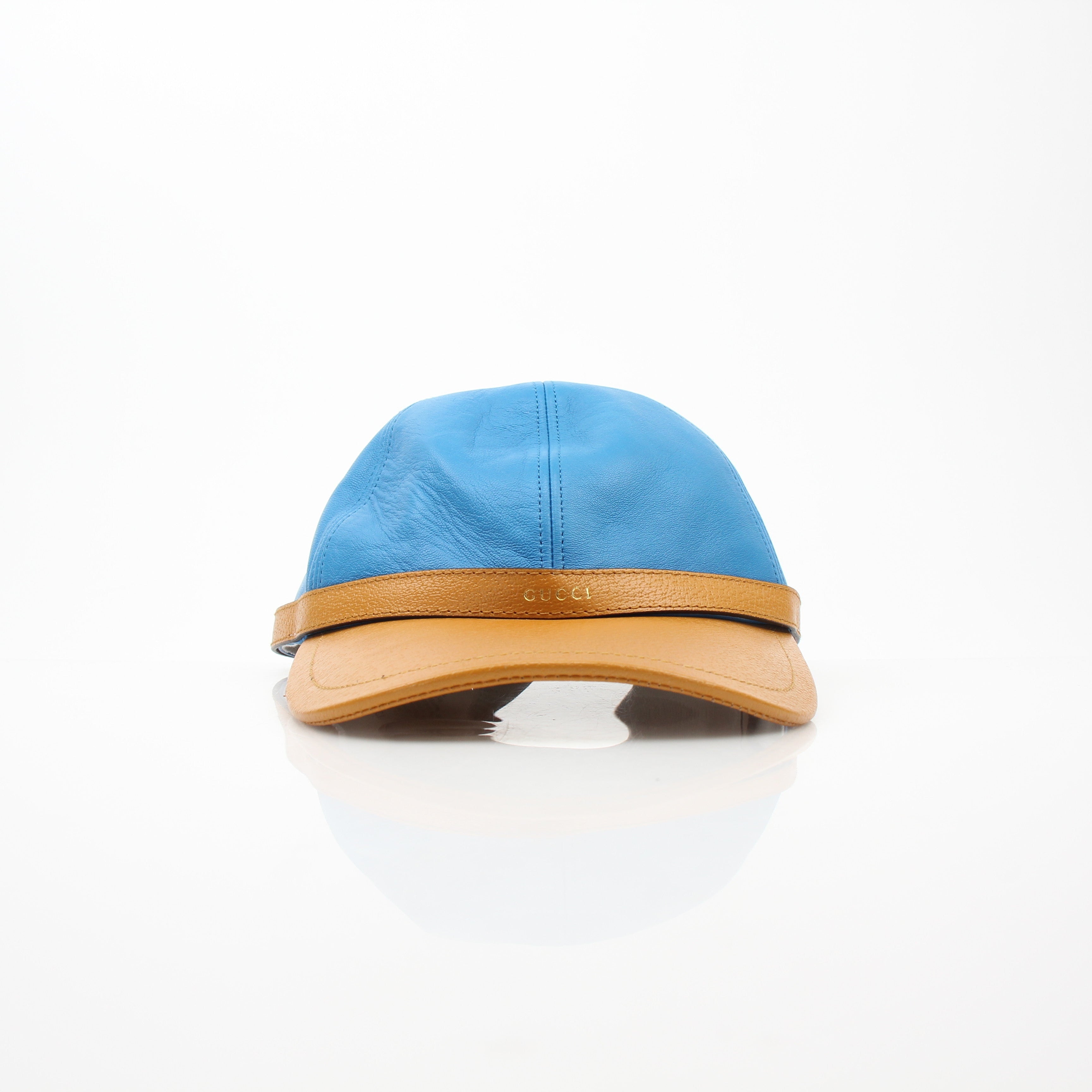 Gucci Leather Diana Baseball Hat