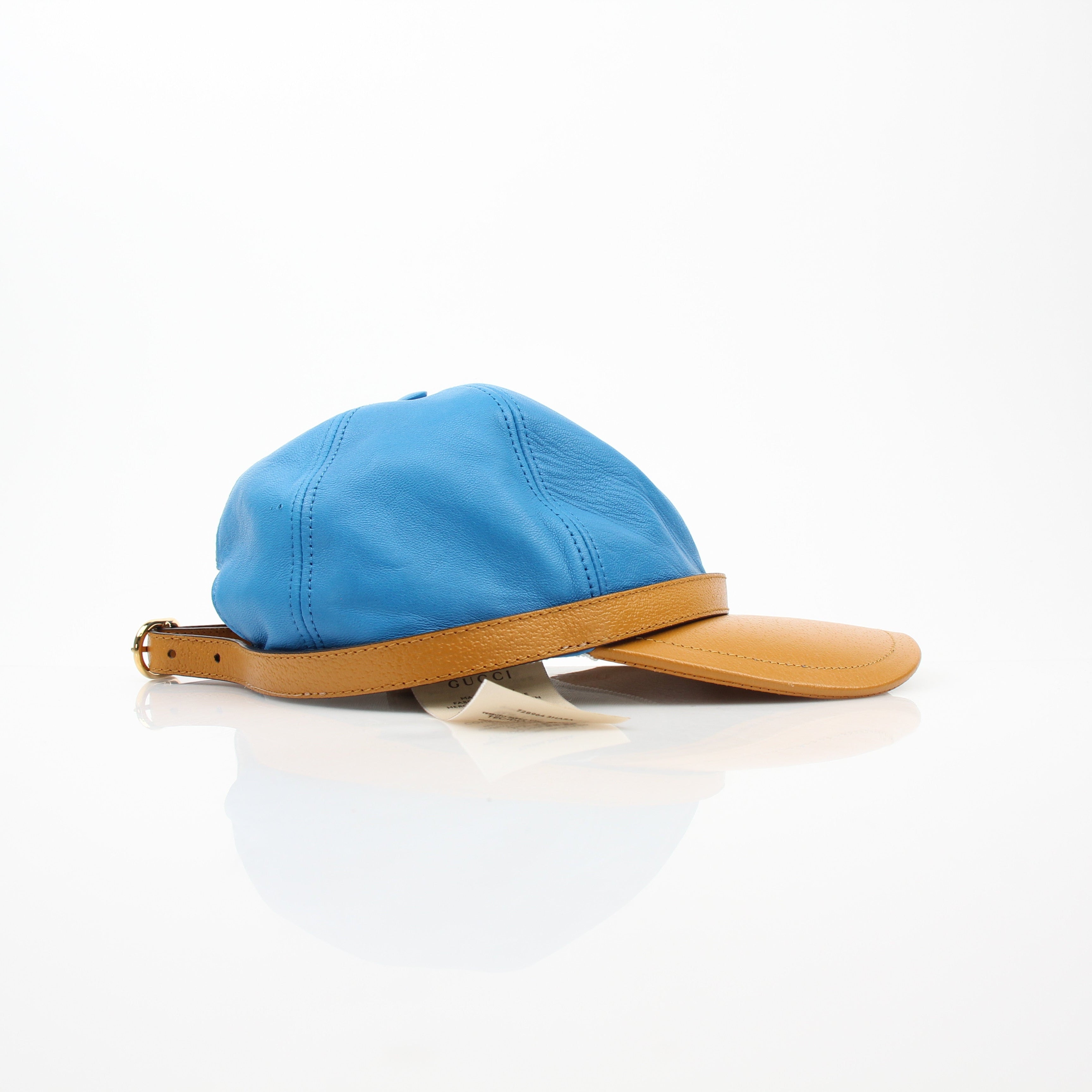 Gucci Leather Diana Baseball Hat
