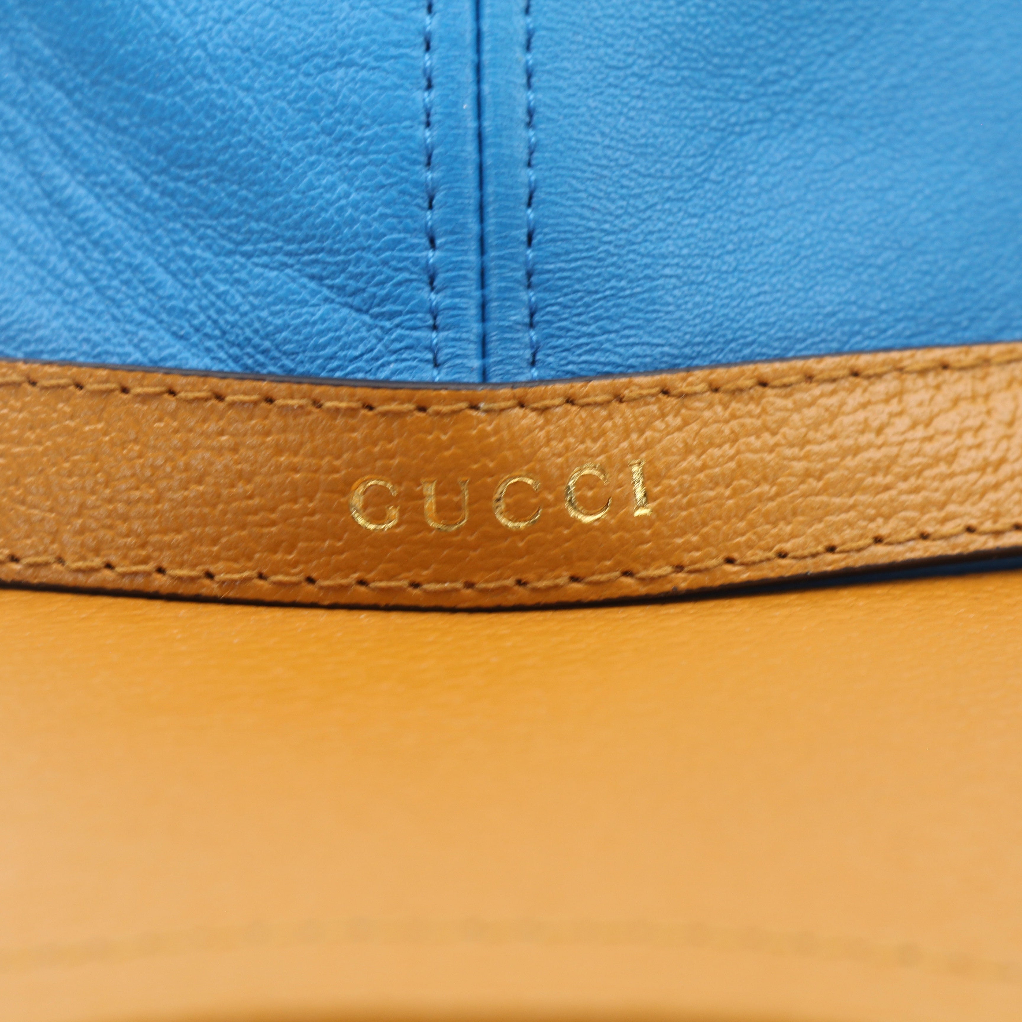 Gucci Leather Diana Baseball Hat